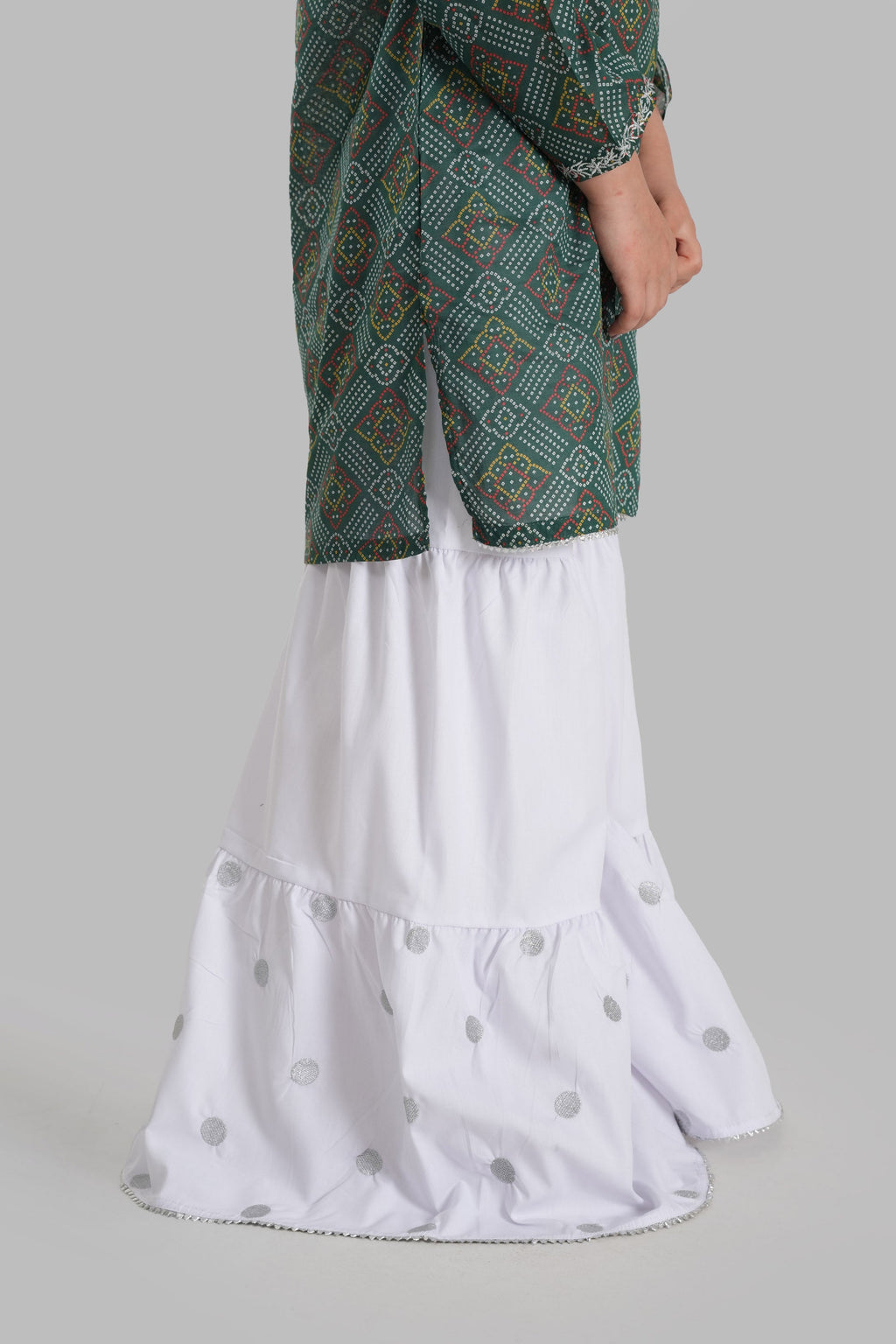 2 Pcs Digital Print Lawn chunri-Green
