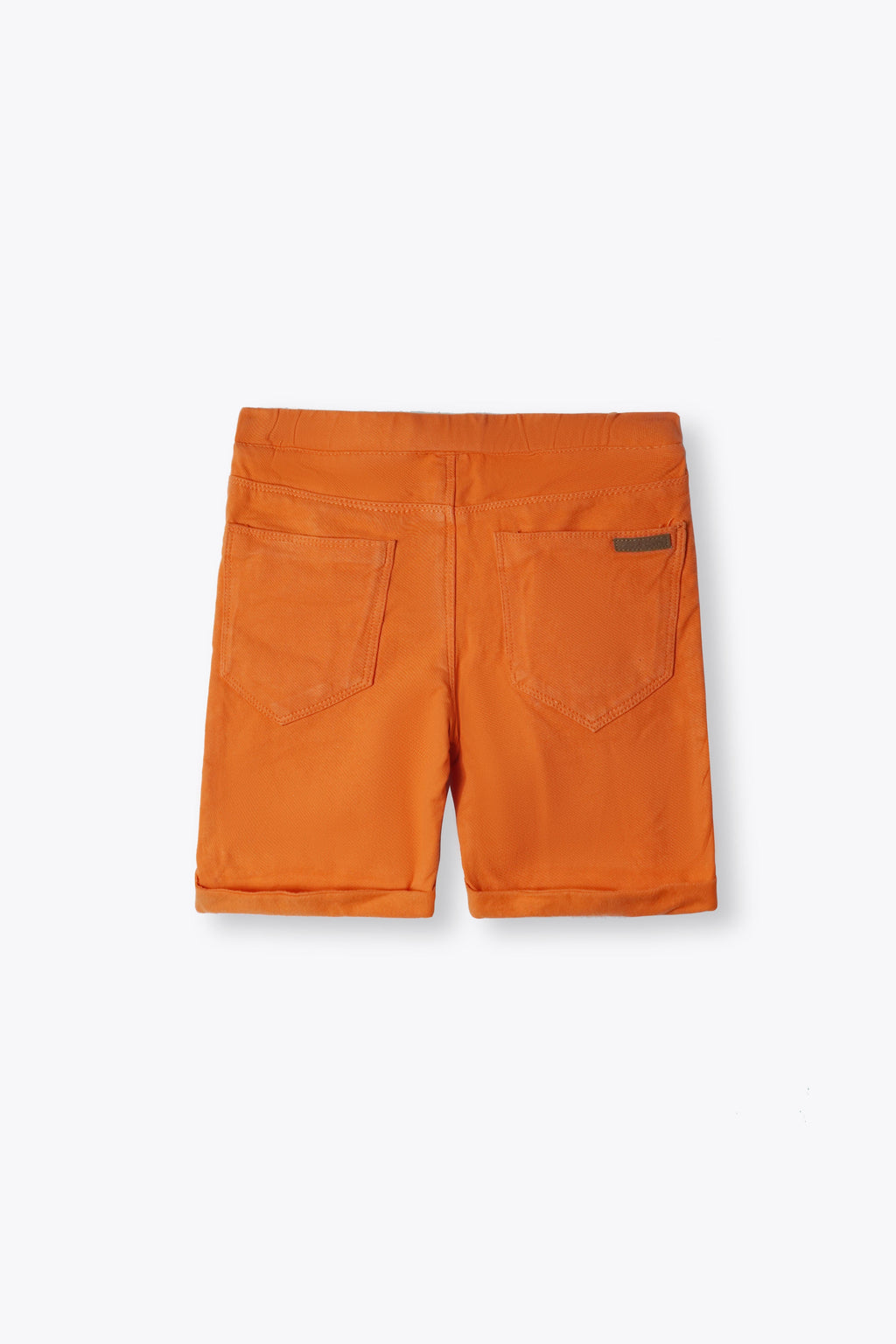 Kid's Brown Cotton Terry Short With Adjuster