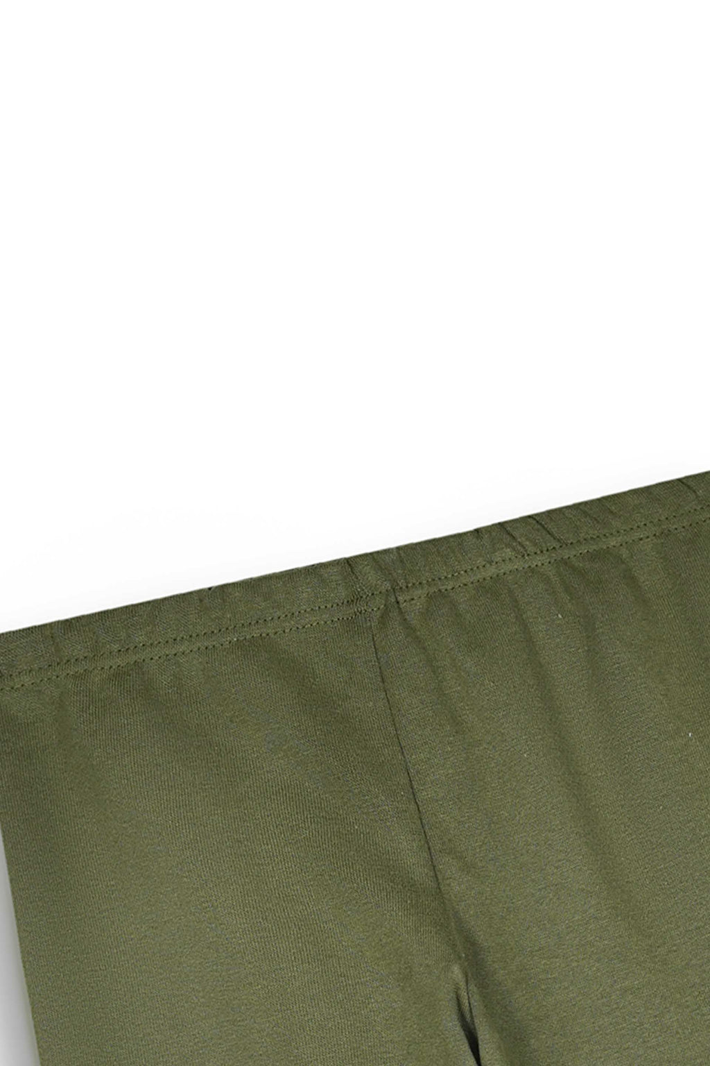 Green Ribbed Lycra Tights for winter | Stretchable & Trendy Fit