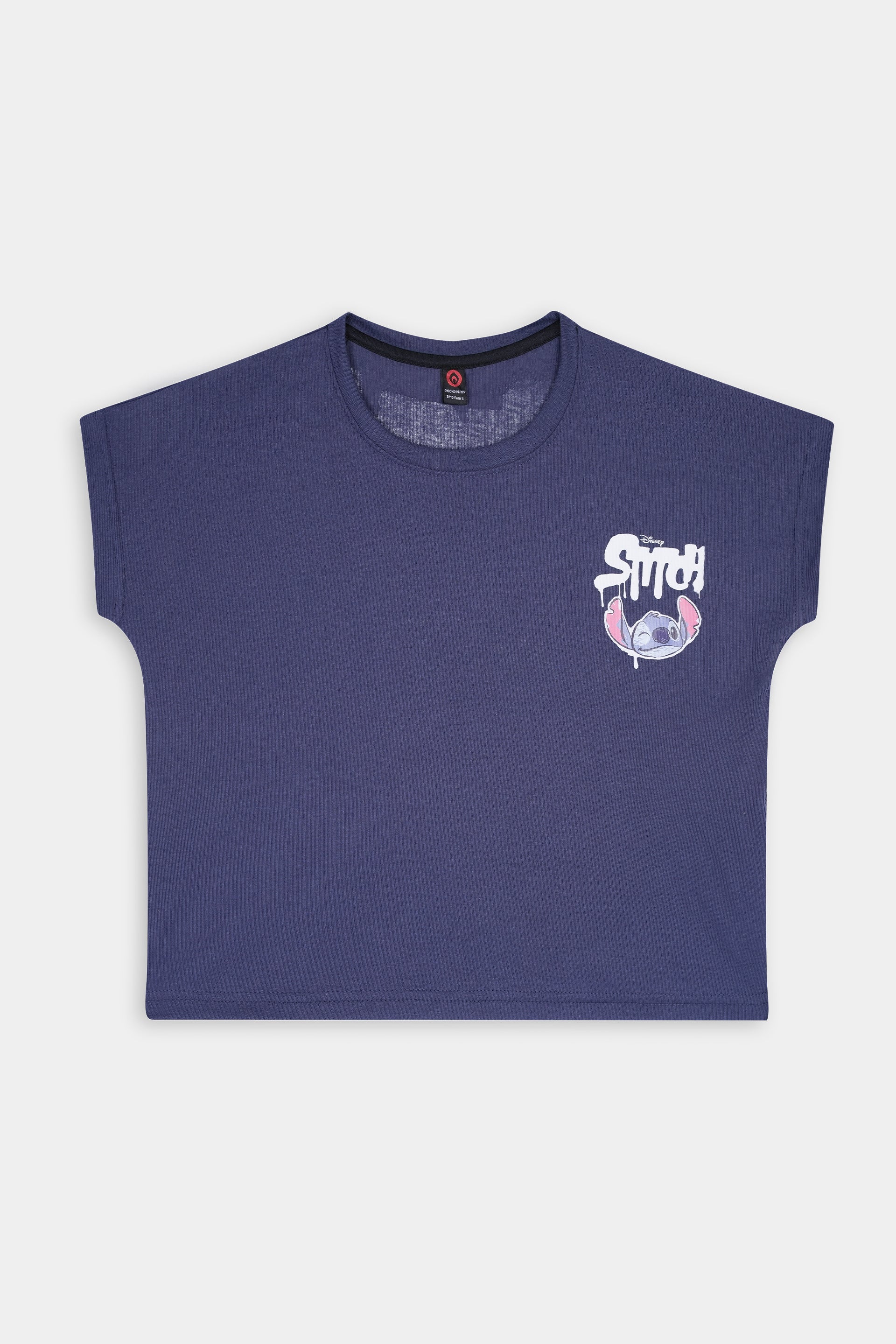 Disney Stitch "Graffiti Style" 100% Cotton Boxy Fit Tee & Wide-Leg Pants Set