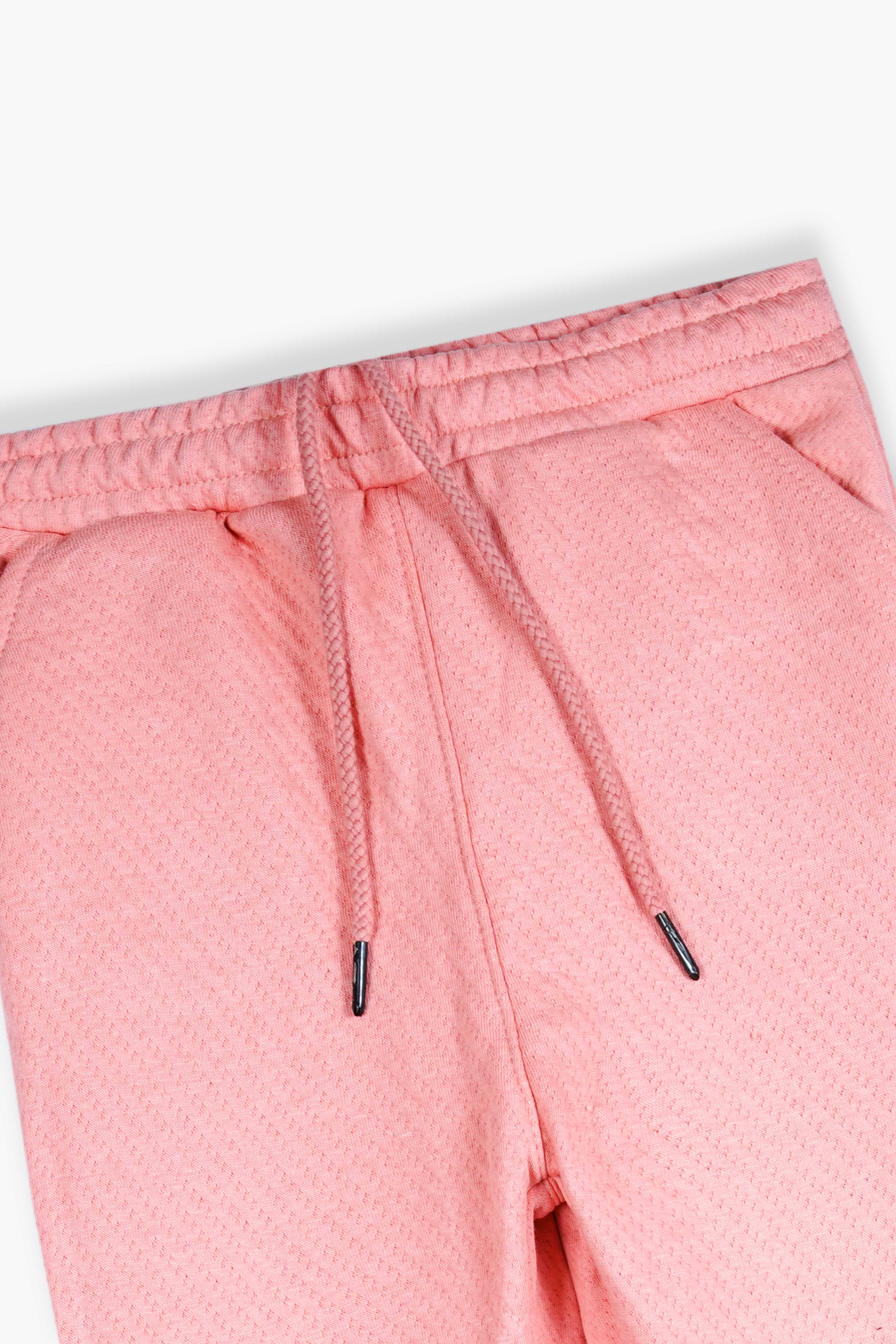 Pink Quilted Hoodie Tracksuit | Cozy Winter Wear for Kids