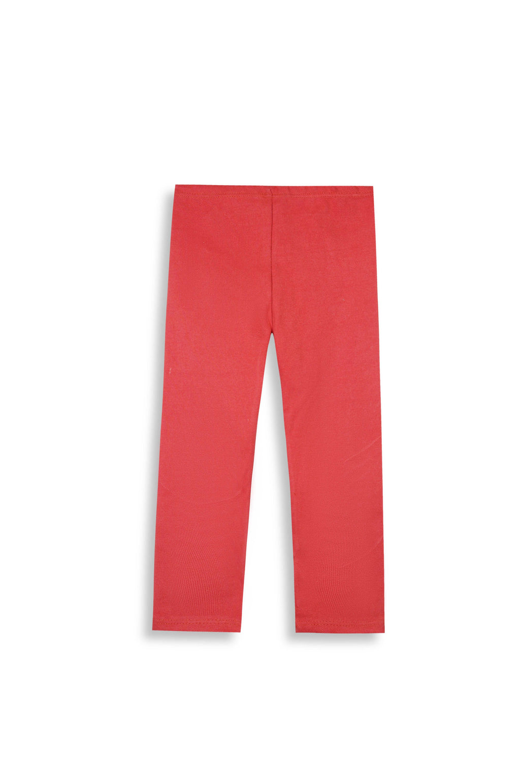 Red Ribbed Lycra Tights for winter | Stretchable & Trendy Fit
