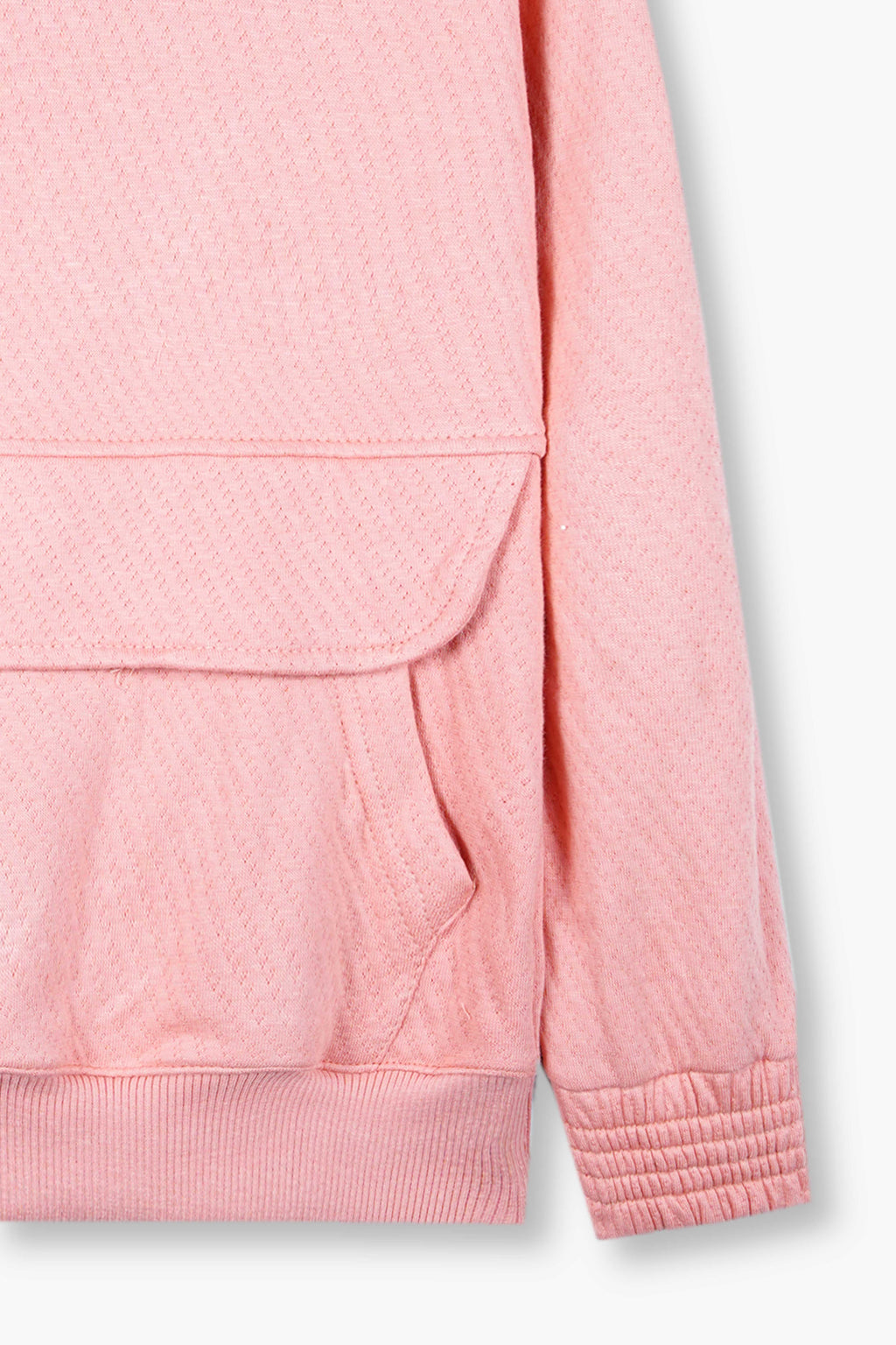 Pink Quilted Hoodie Tracksuit | Cozy Winter Wear for Kids