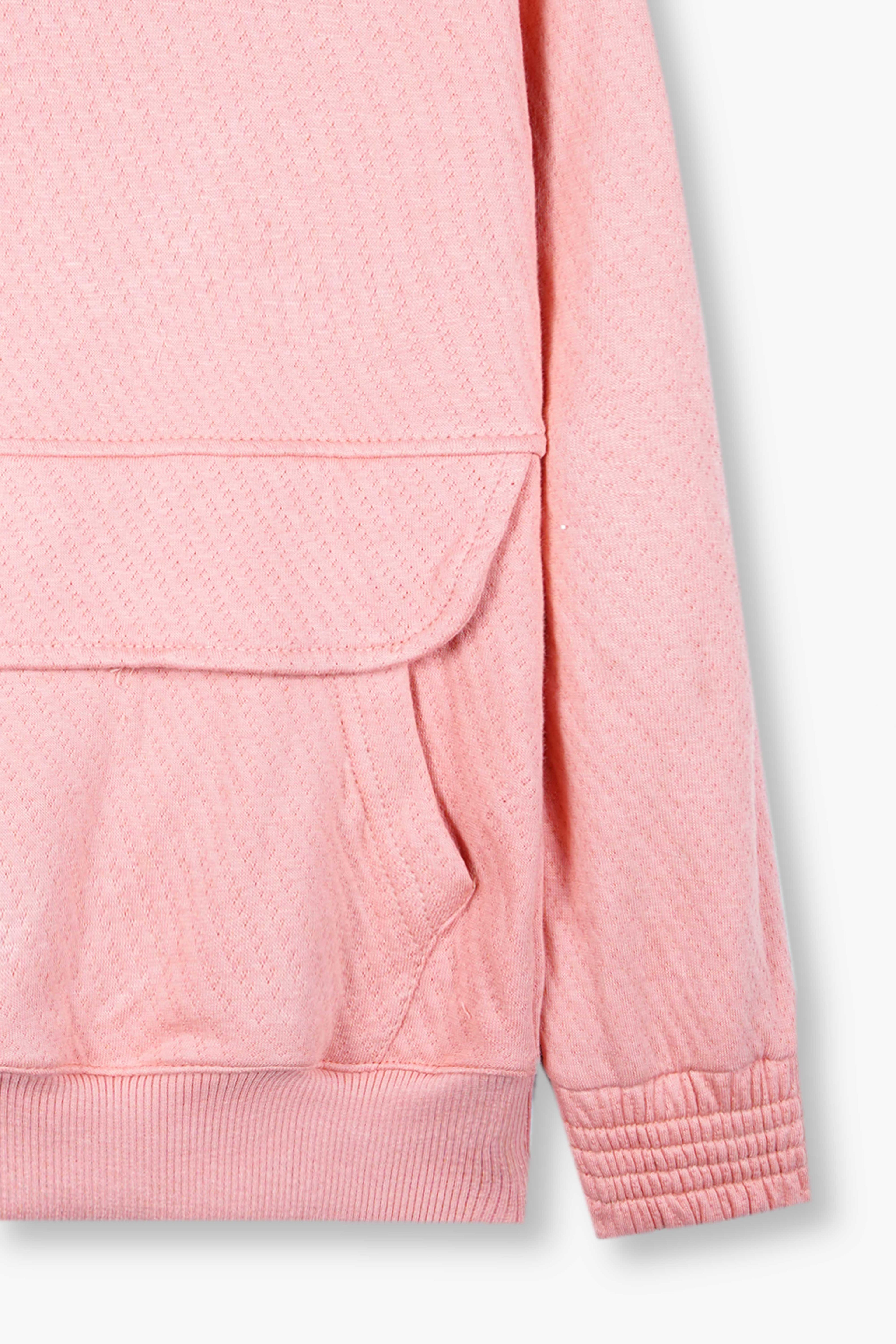 Pink Quilted Hoodie Tracksuit | Cozy Winter Wear for Kids