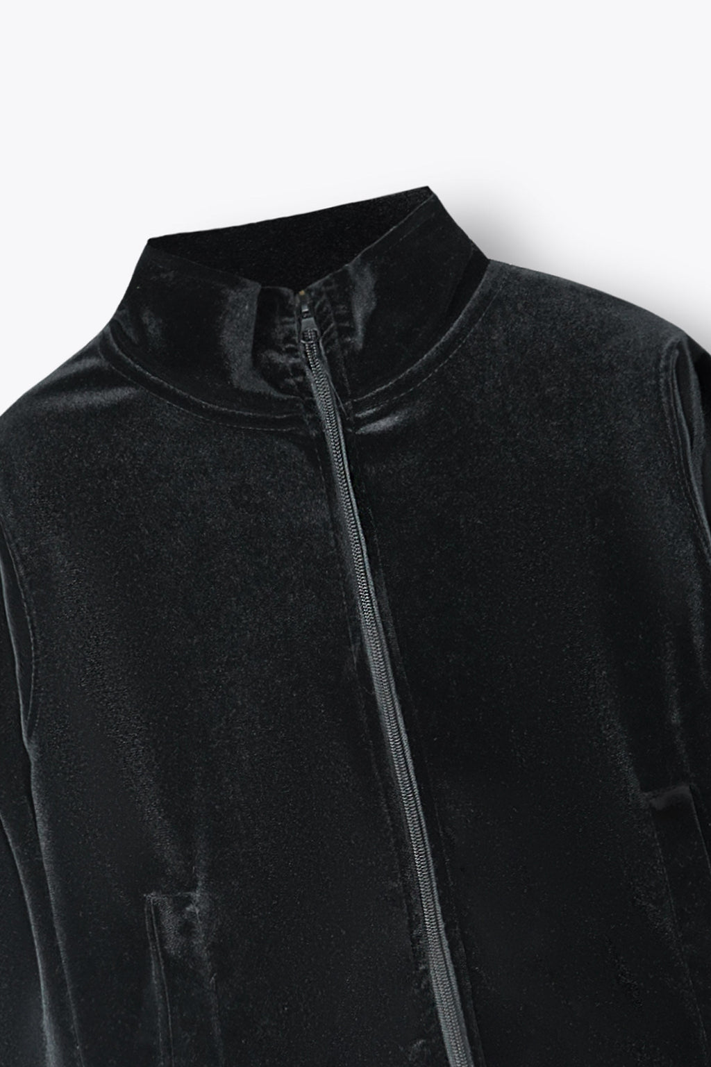 Kids Velvet Tracksuit – Jet Black