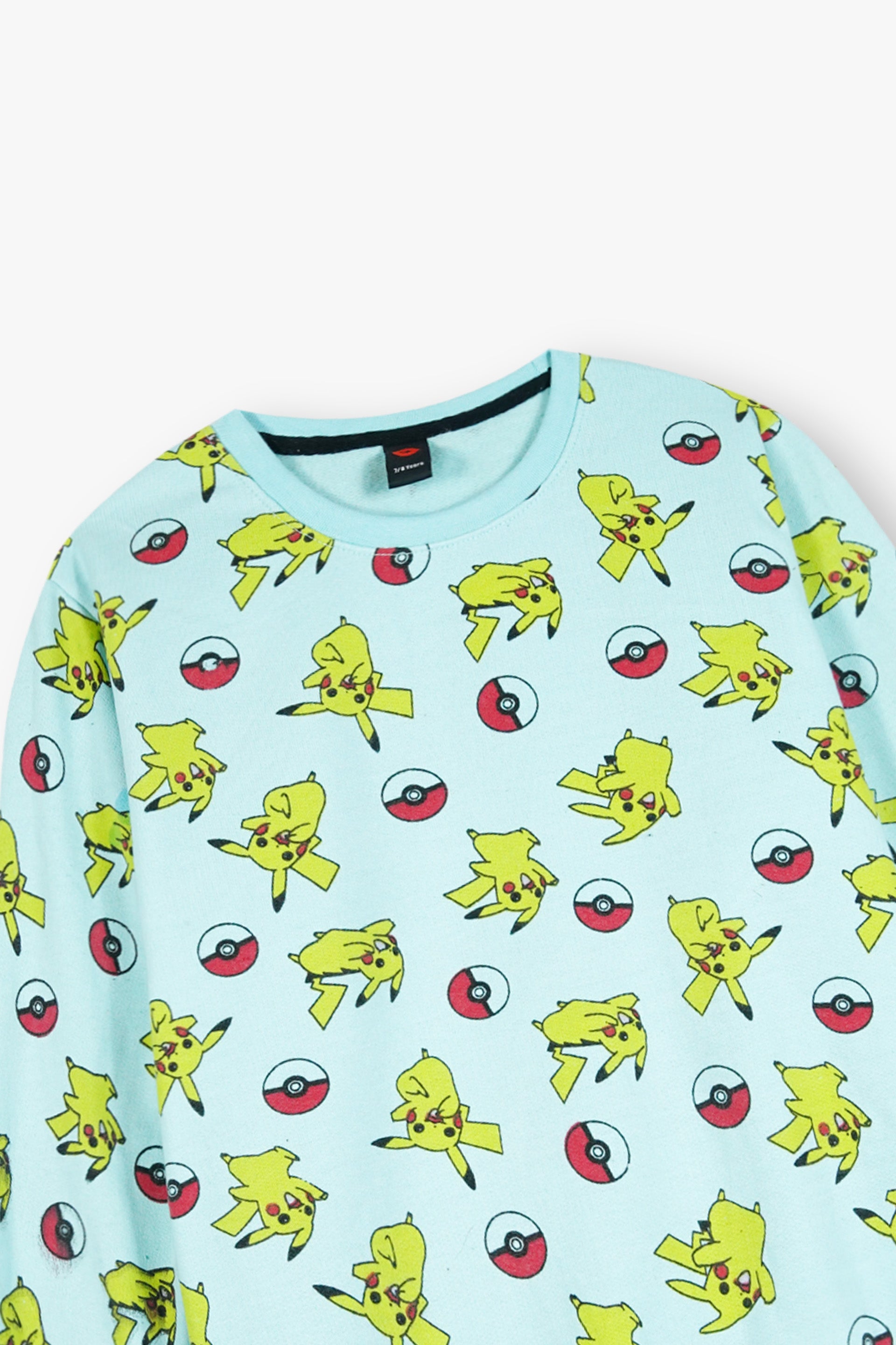 Pikachu Printed Kids Fleece Suit | Warm Winter Tracksuit for Girls