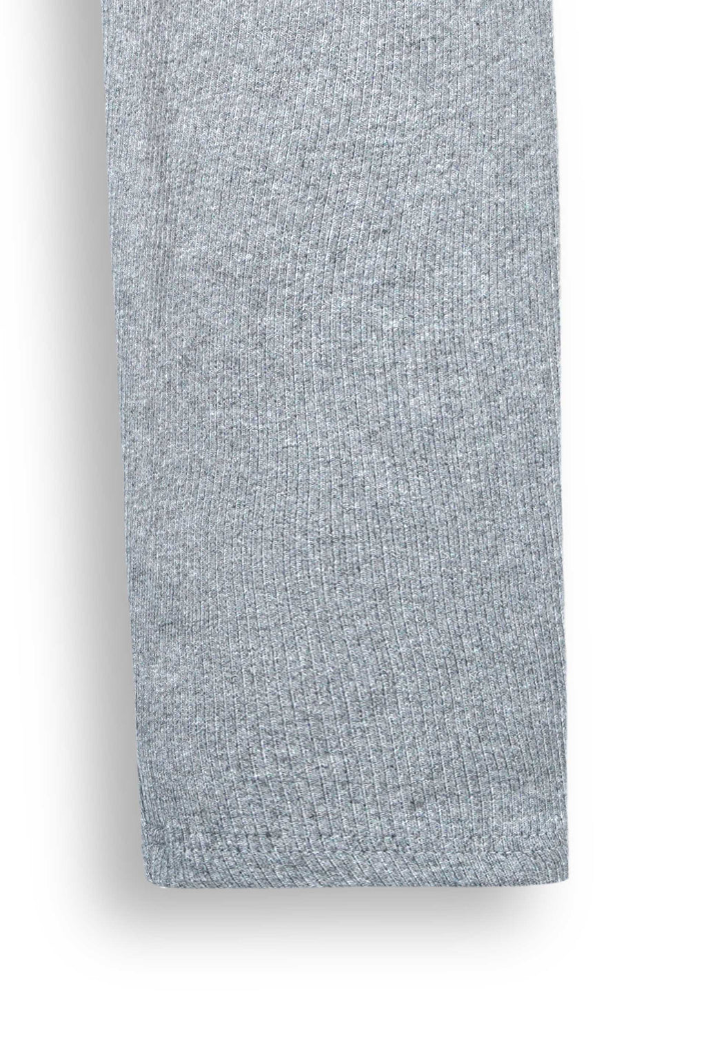 Grey Ribbed Lycra Tights for winter | Stretchable & Trendy Fit