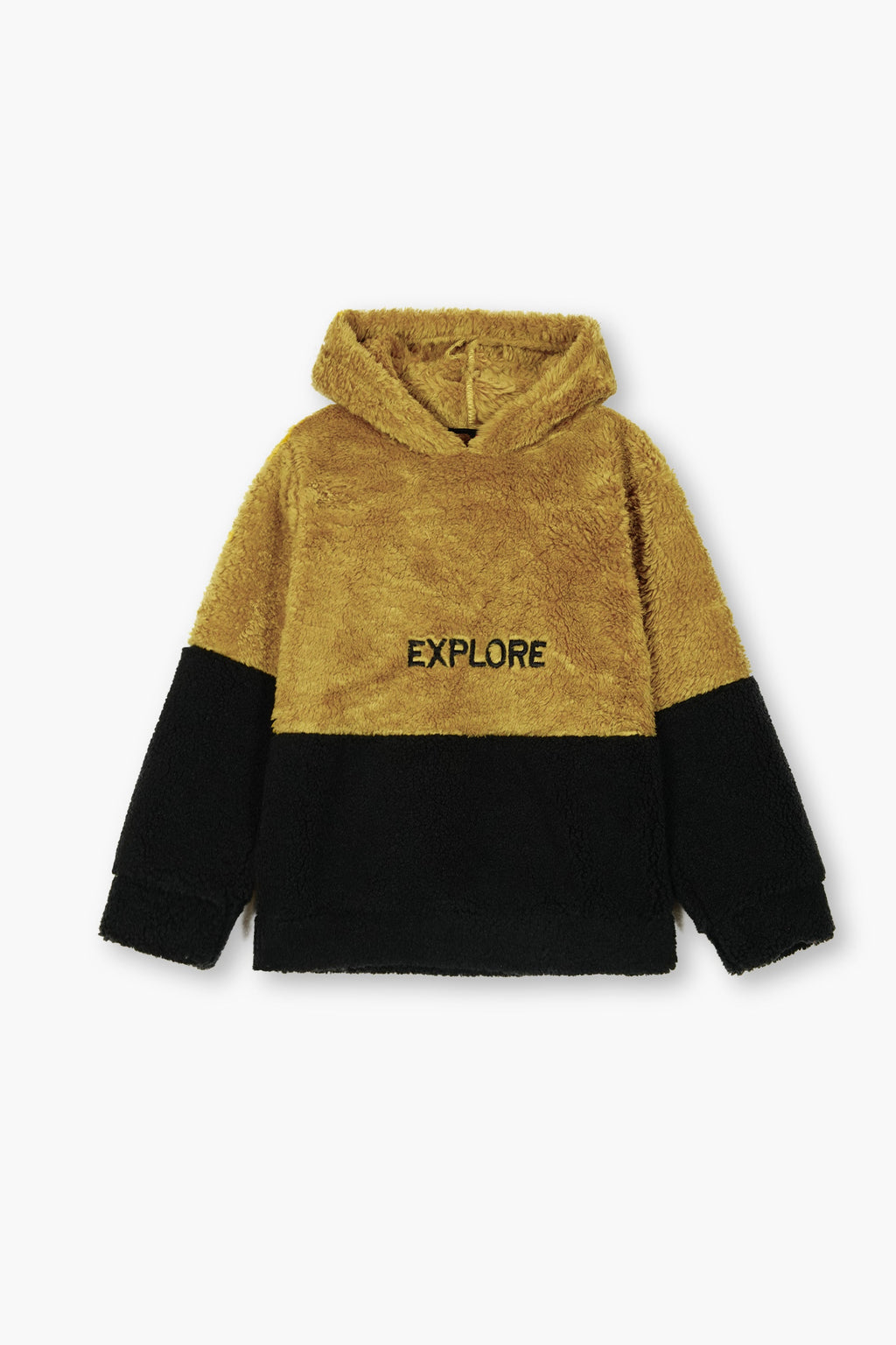 Kids "EXPLORE" Fur Hoodie – Ultra Soft Winter Wear
