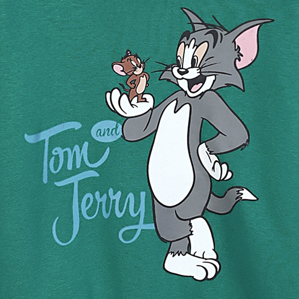 Kids Tom & Jerry Printed Fleece Suit
