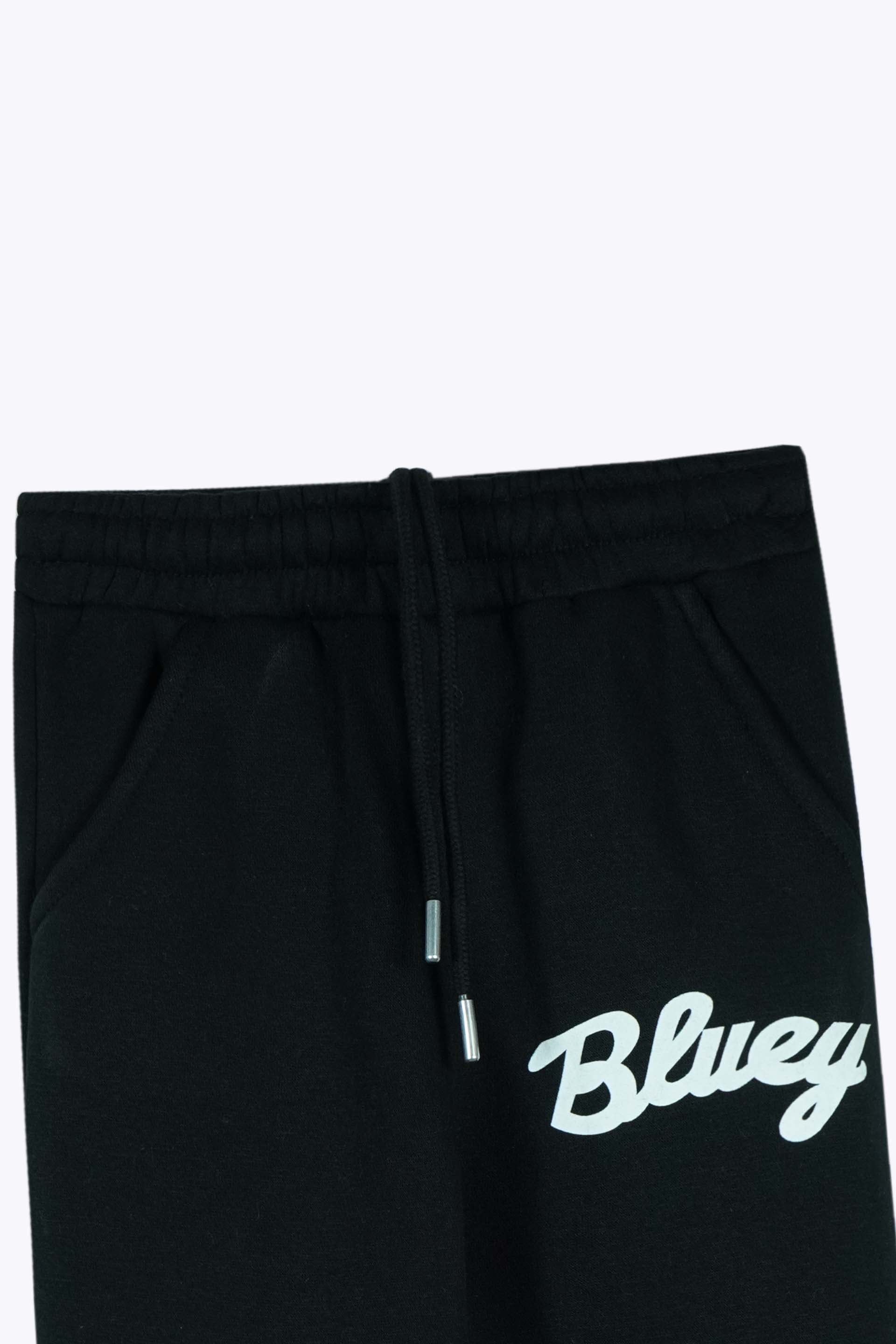 Kids “Bluey” Fleece Tracksuit – Black