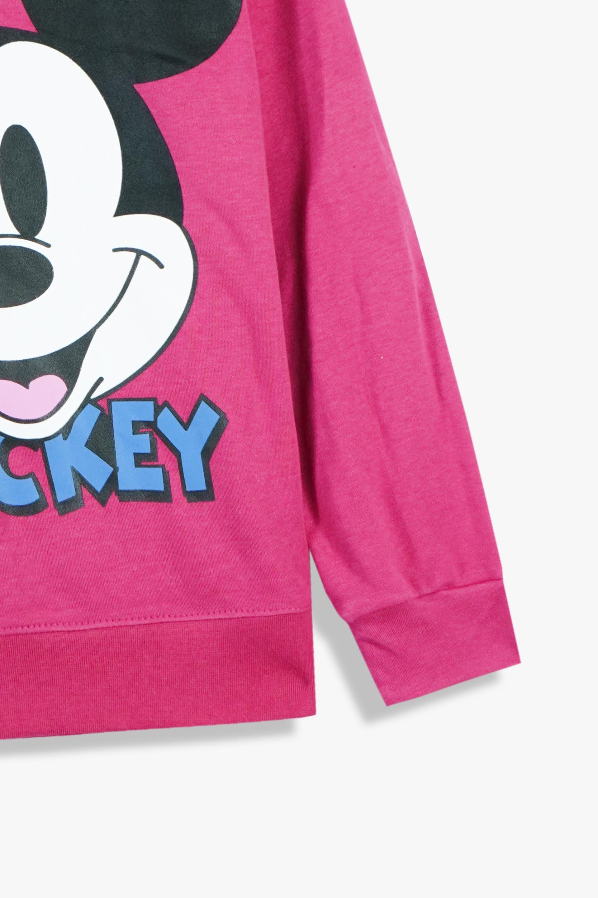 Mickey Mouse Cotton Interlock Set – Sweatshirt & Wide Leg Trouser