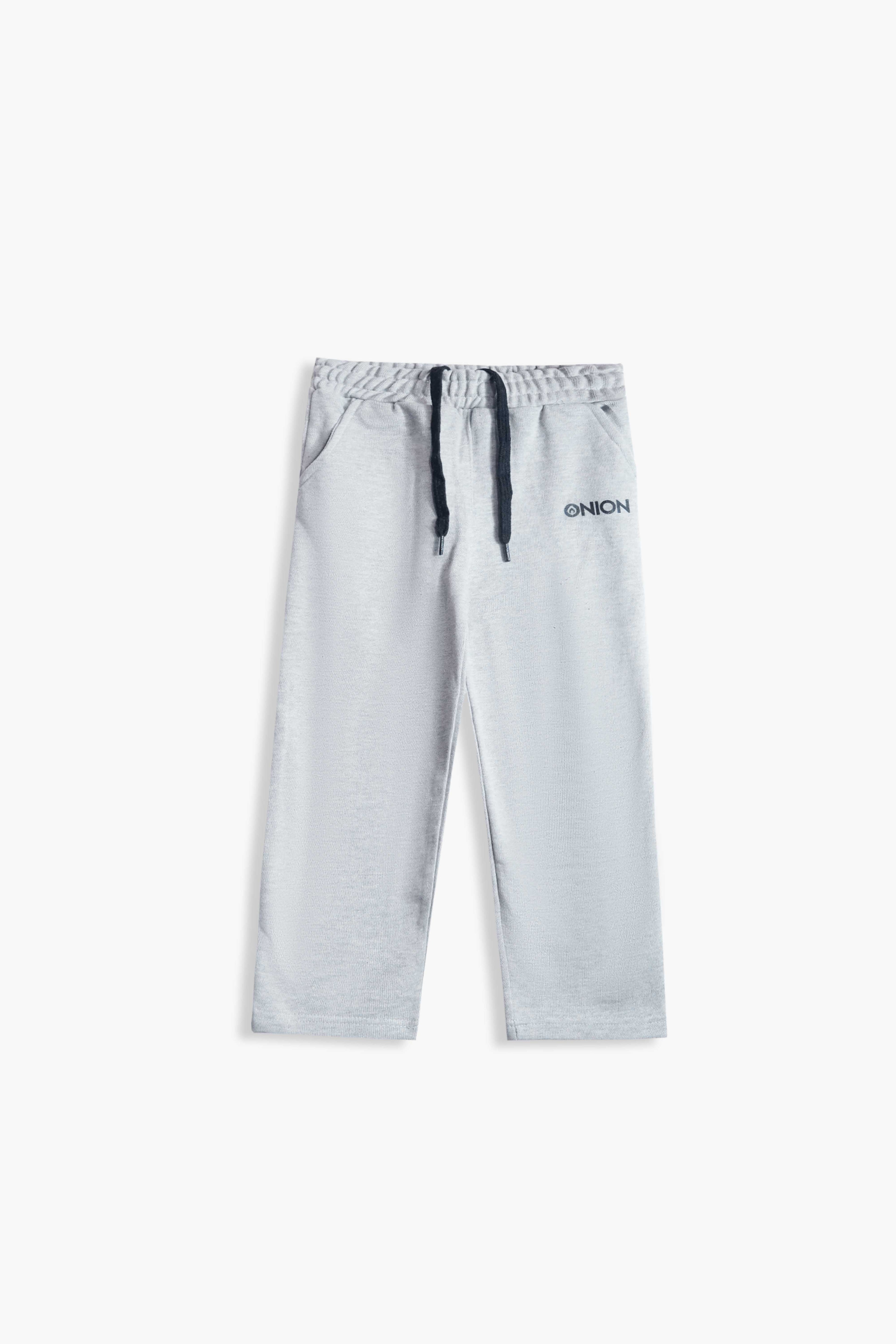 ONION Kids Grey Zipper Tracksuit Set – Jacket & Pants