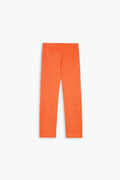 Orange Ribbed Lycra Tights for winter | Stretchable & Trendy Fit