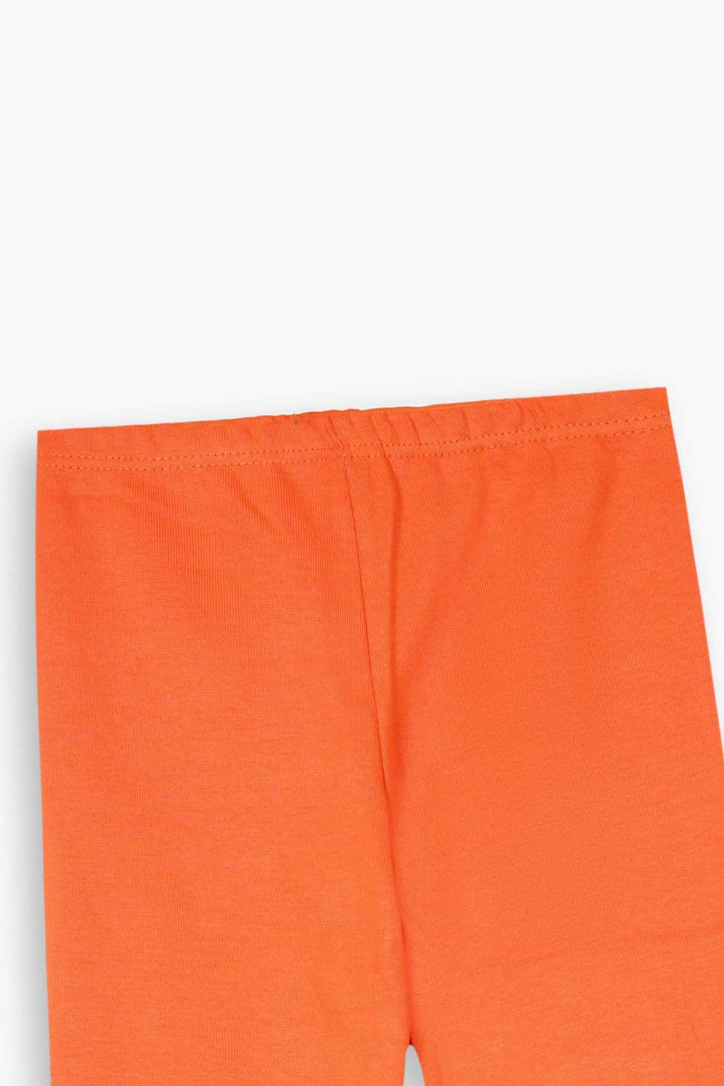 Orange Ribbed Lycra Tights for winter | Stretchable & Trendy Fit