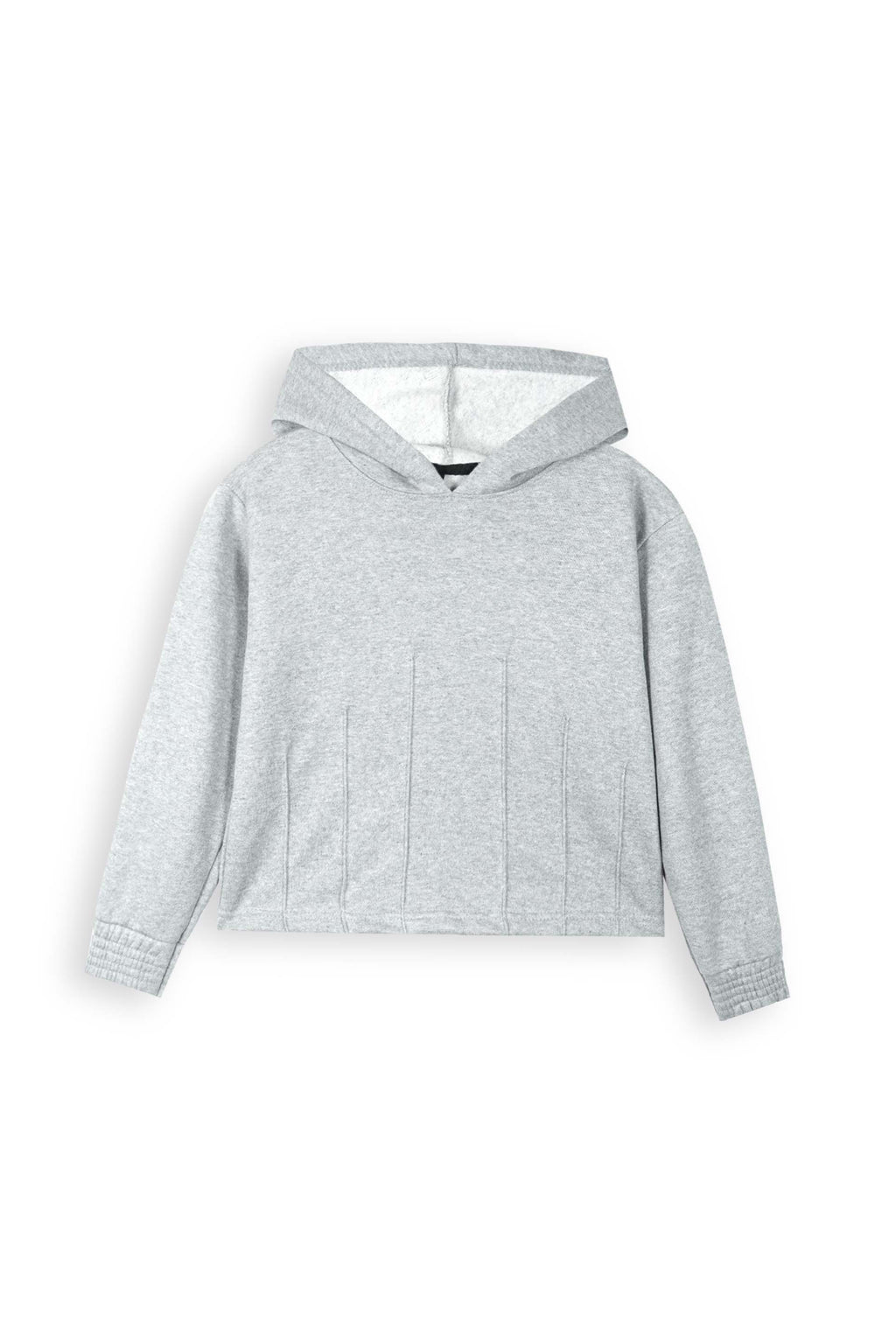 Light Grey Fleece Hoodie Suit for Kids | Cozy Winter 2-Piece Set