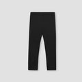 Girls Soft Cotton Winter Rib Black Tights-black
