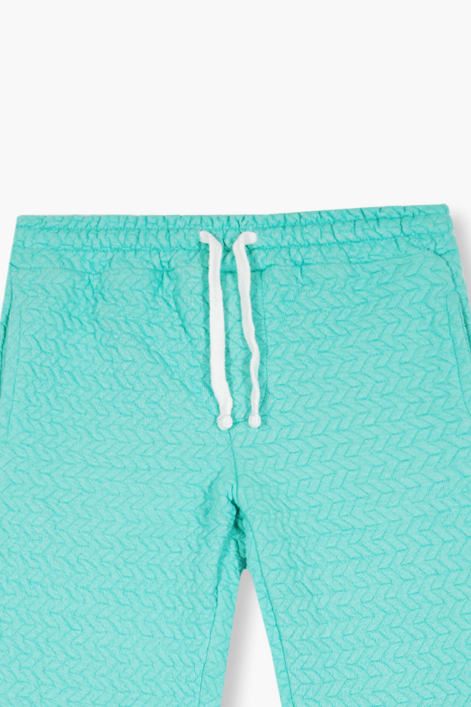 Kids Quilted turquoise Tracksuit | 2-Piece Hoodie & trouser Set | Winter Cotton Outfit