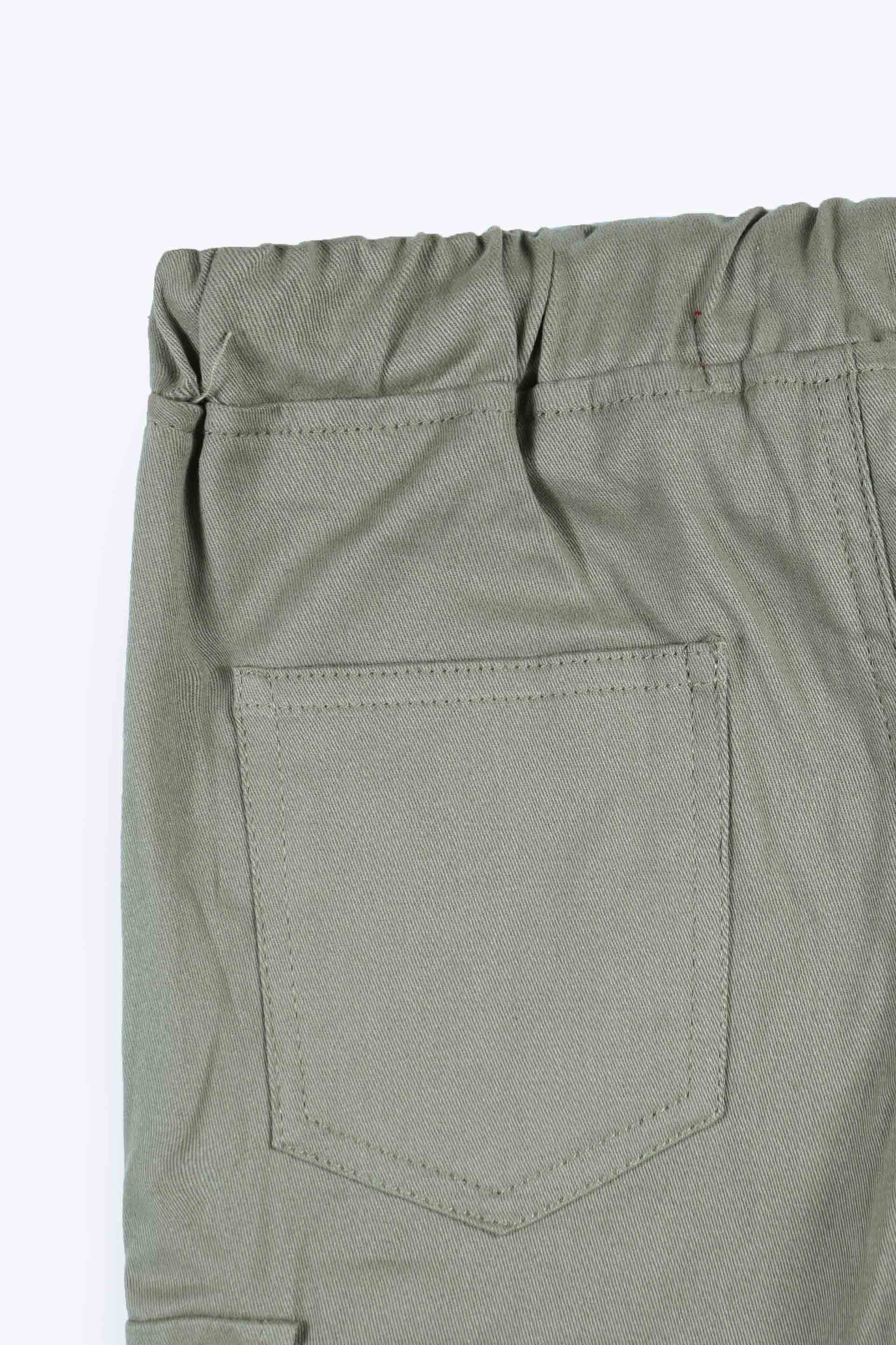 6 Pockets cotton Cargo Shorts gray