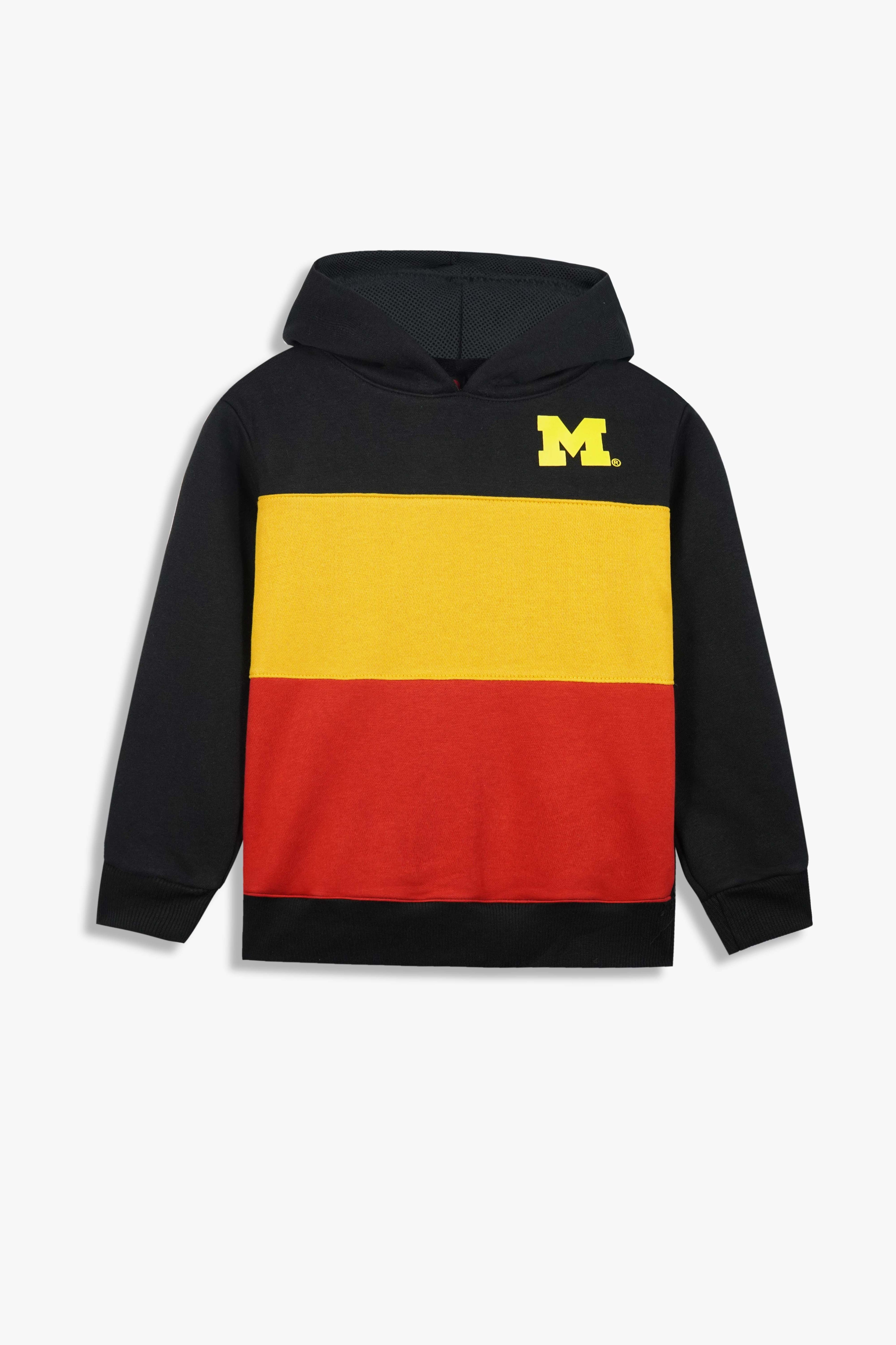 Kids Color-Block Fleece Hoodie – multi