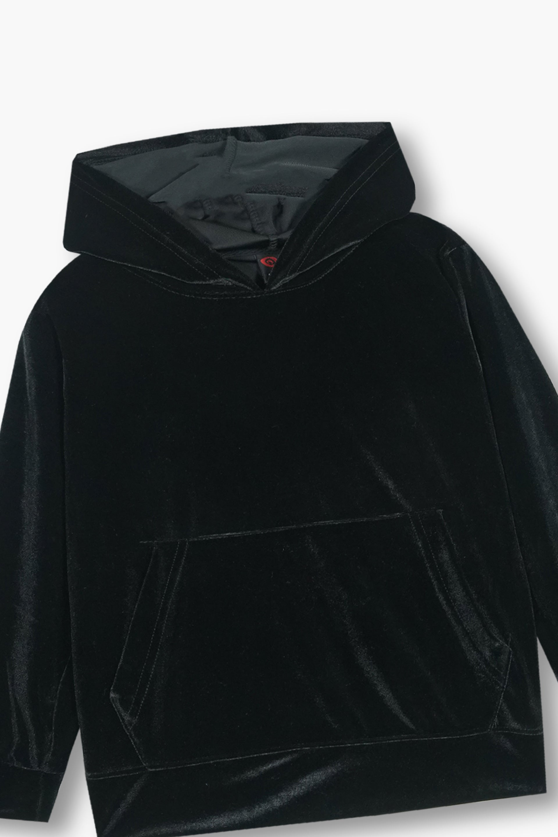 Kids Velvet hoodie – Black