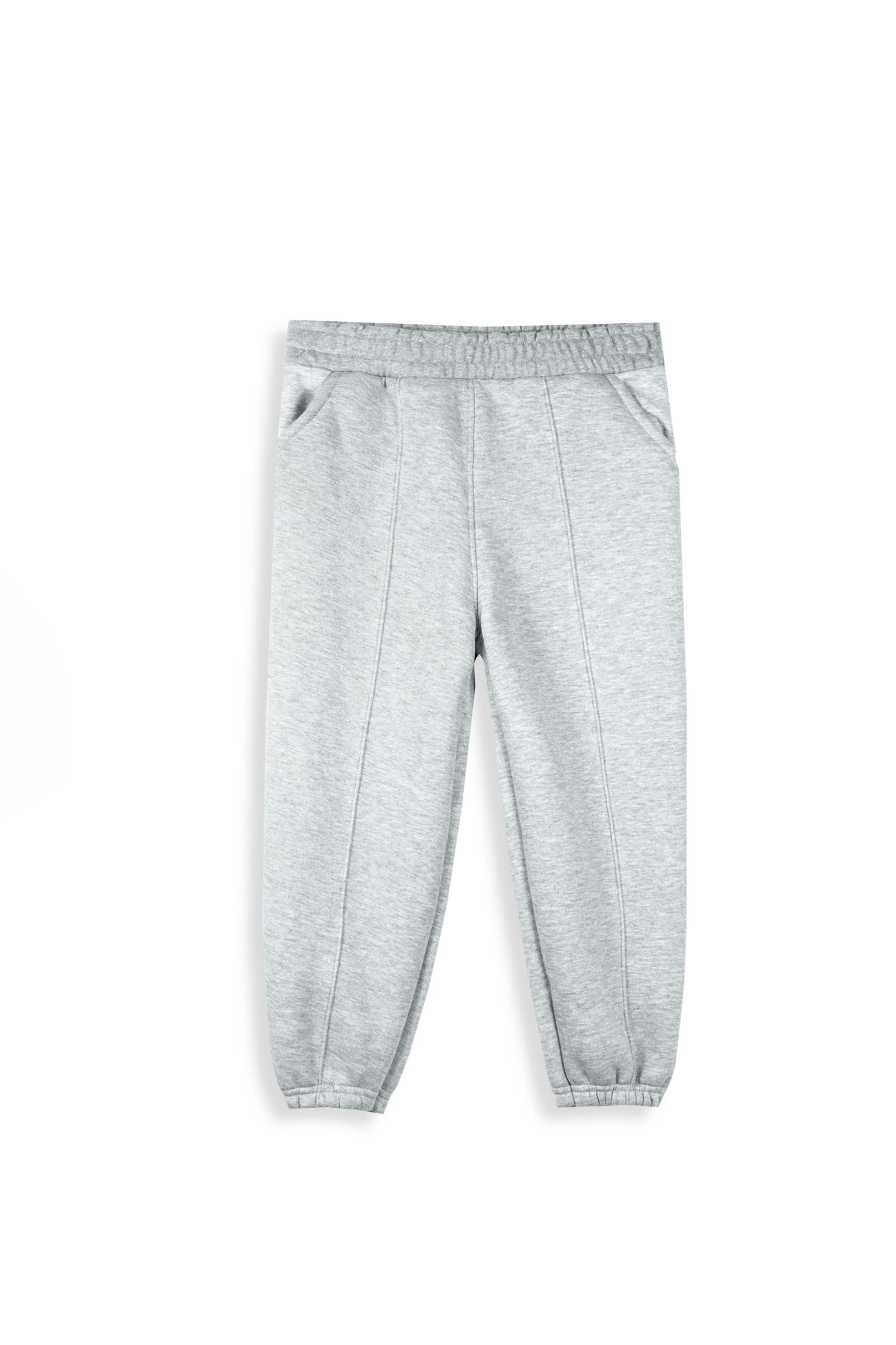 Light Grey Fleece Hoodie Suit for Kids | Cozy Winter 2-Piece Set