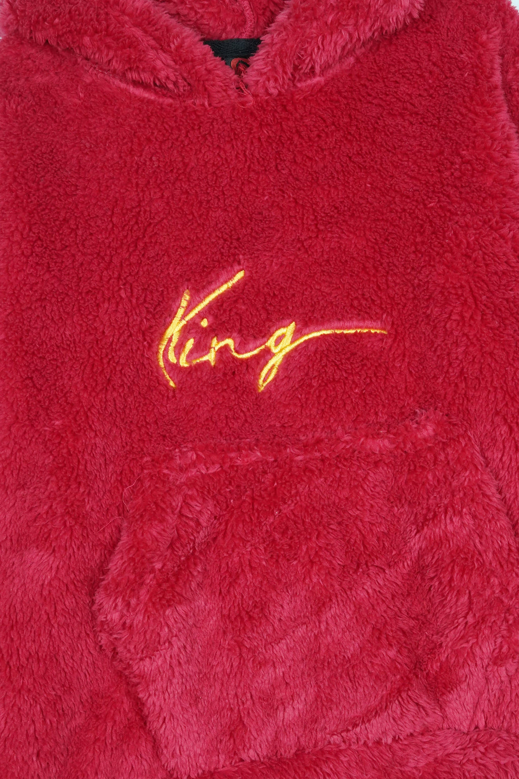 Kids "KING" Fur Hoodie – Ultra Soft Winter Wear