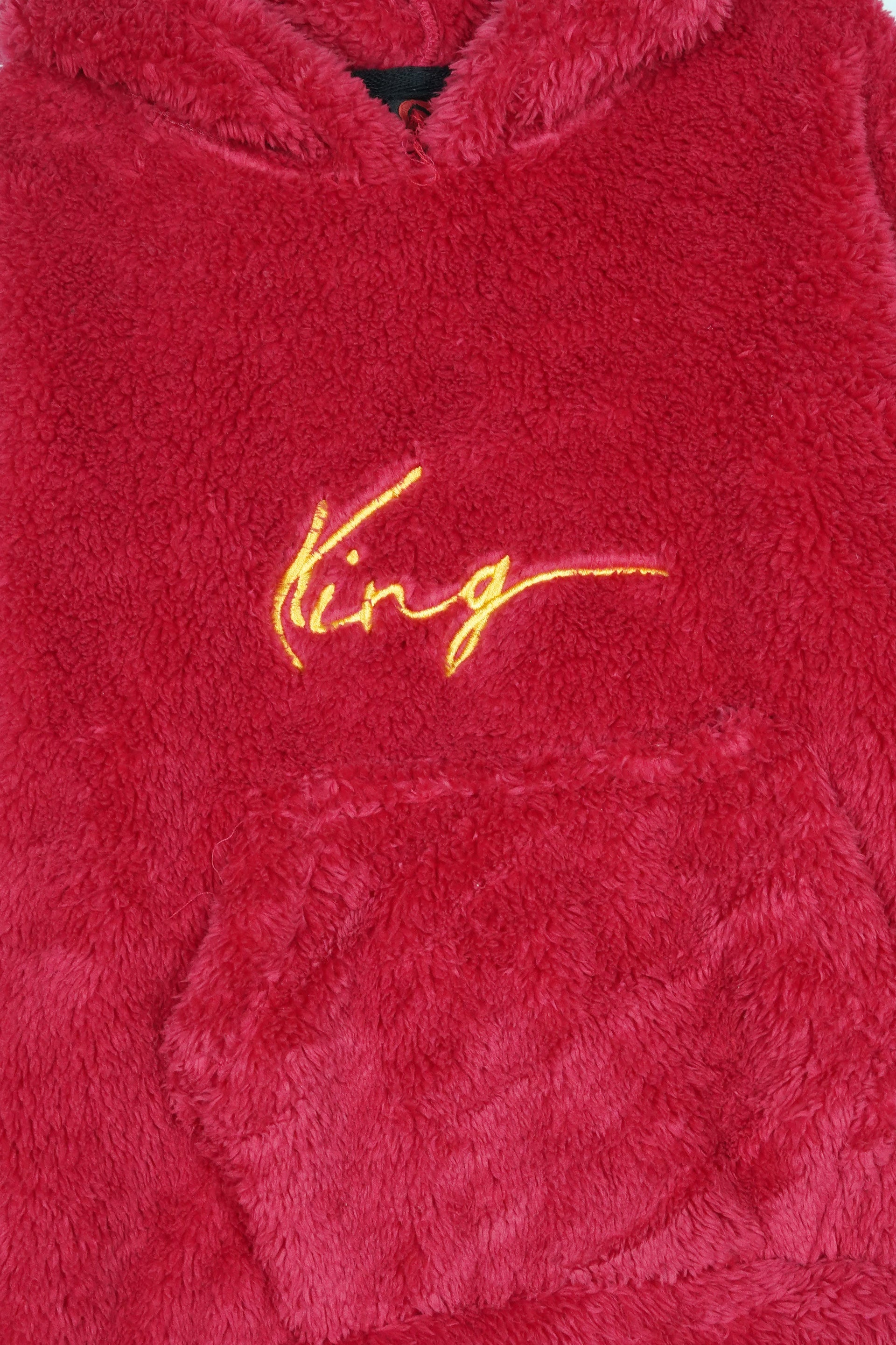 Kids "KING" Fur Hoodie – Ultra Soft Winter Wear