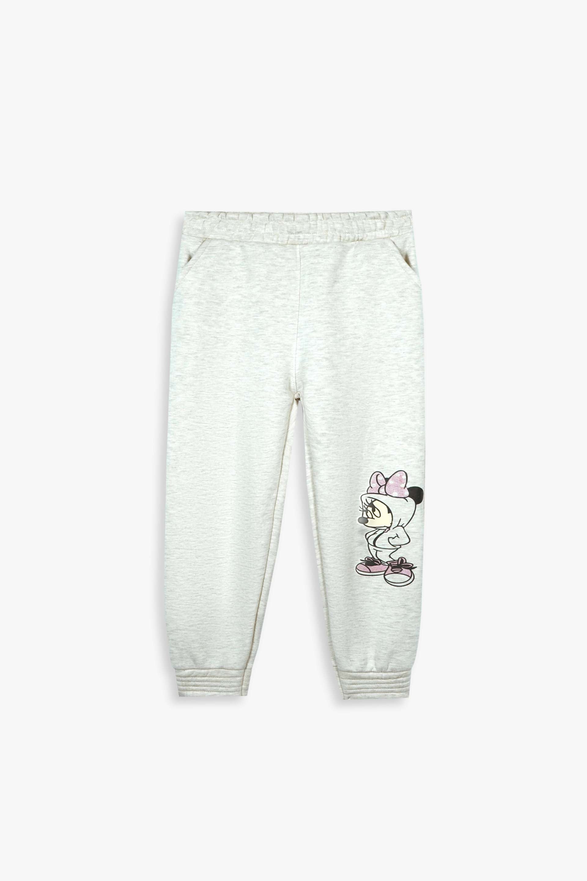 Minnie Mouse Kids Tracksuit | 2-Piece Cotton Fleece Sweatshirt & Joggers Set | Winter Wear