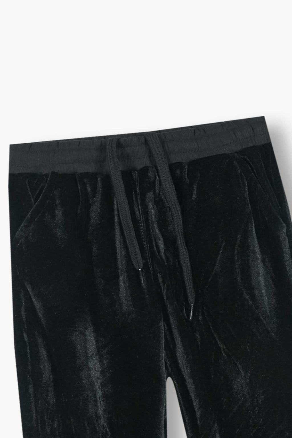 Kids Velvet Tracksuit – Black