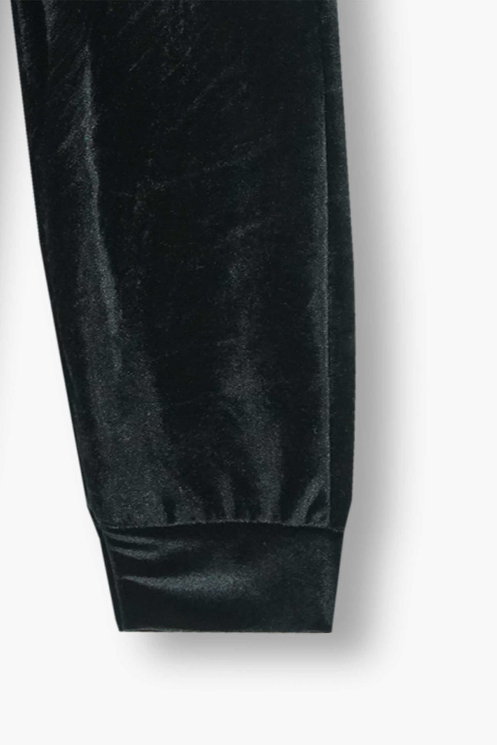 Kids Velvet Tracksuit – Black