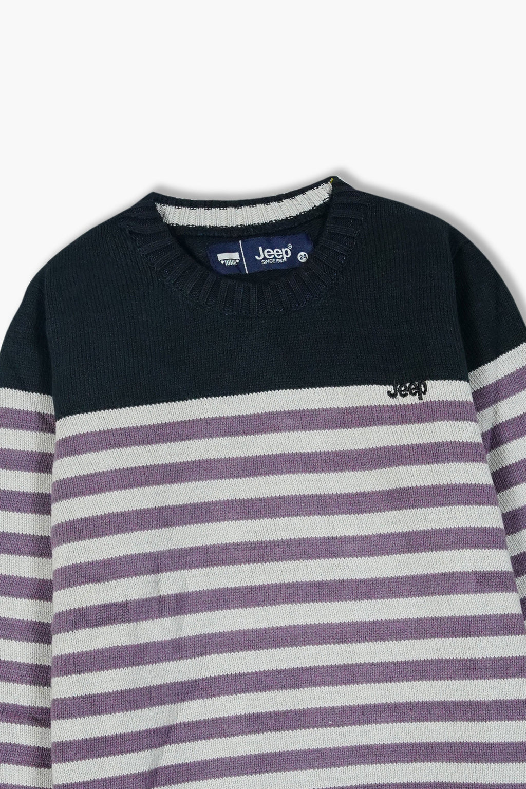 Jeep Striped Cotton Sweater – 100% Cotton | Winter Collection