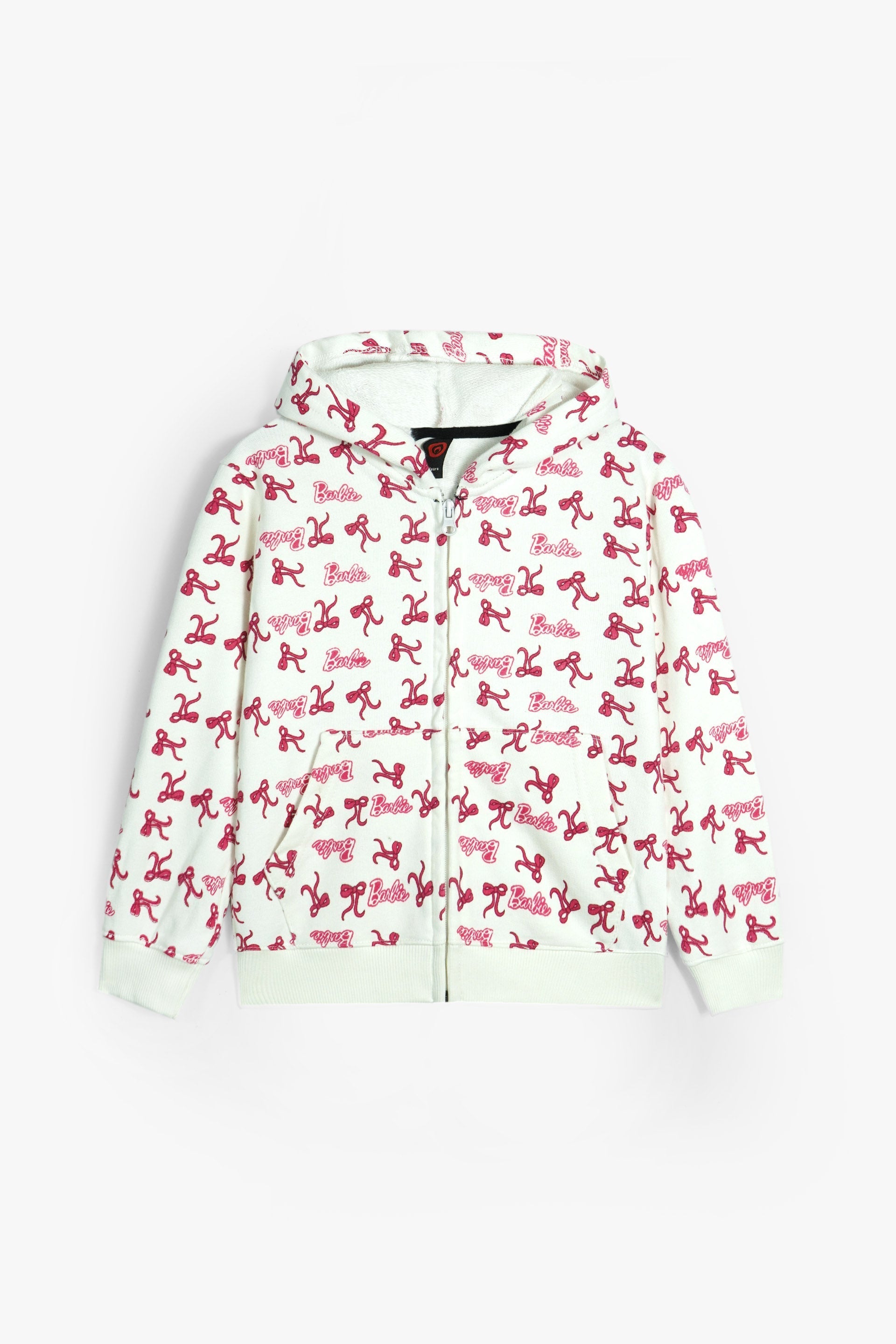Barbie Print 100% Zip-Up Cotton Terry Hoodie – Heavy GSM