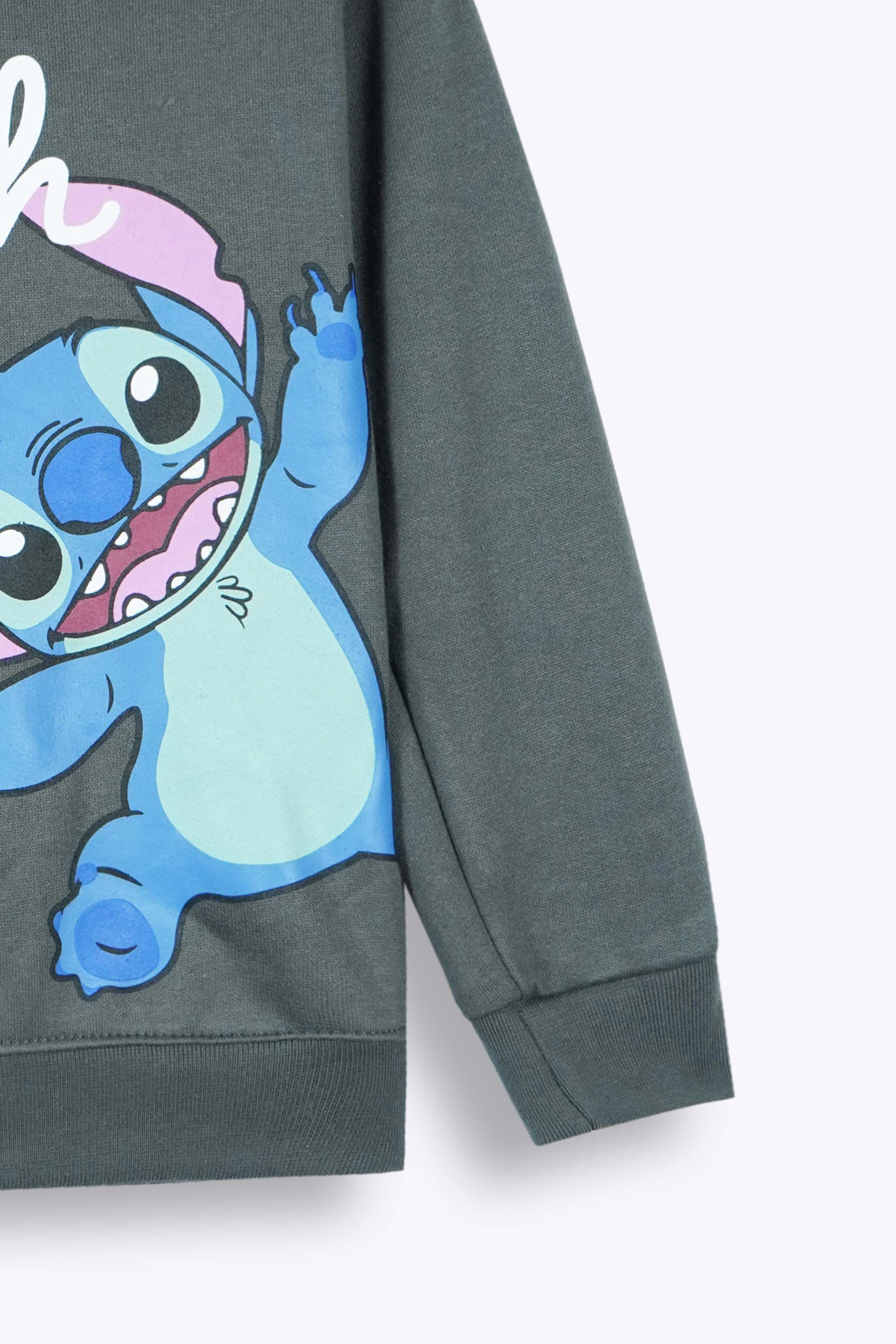Kids “Stitch” Fleece Tracksuit – Charcoal Grey