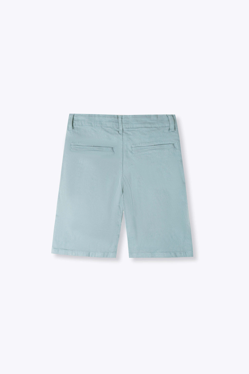 Kid's Cotton Light Green Short With Adjuster