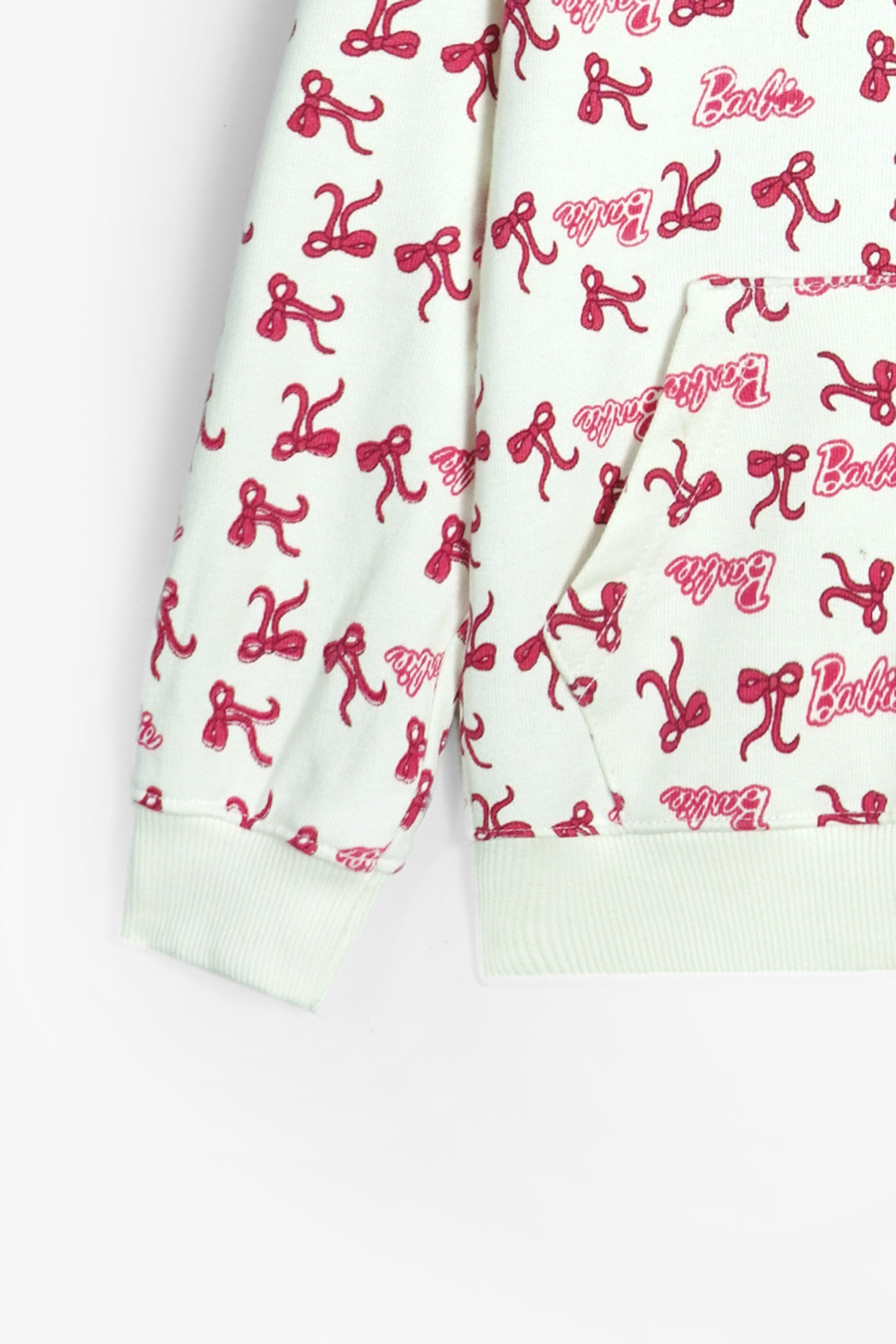 Barbie Print 100% Zip-Up Cotton Terry Hoodie – Heavy GSM