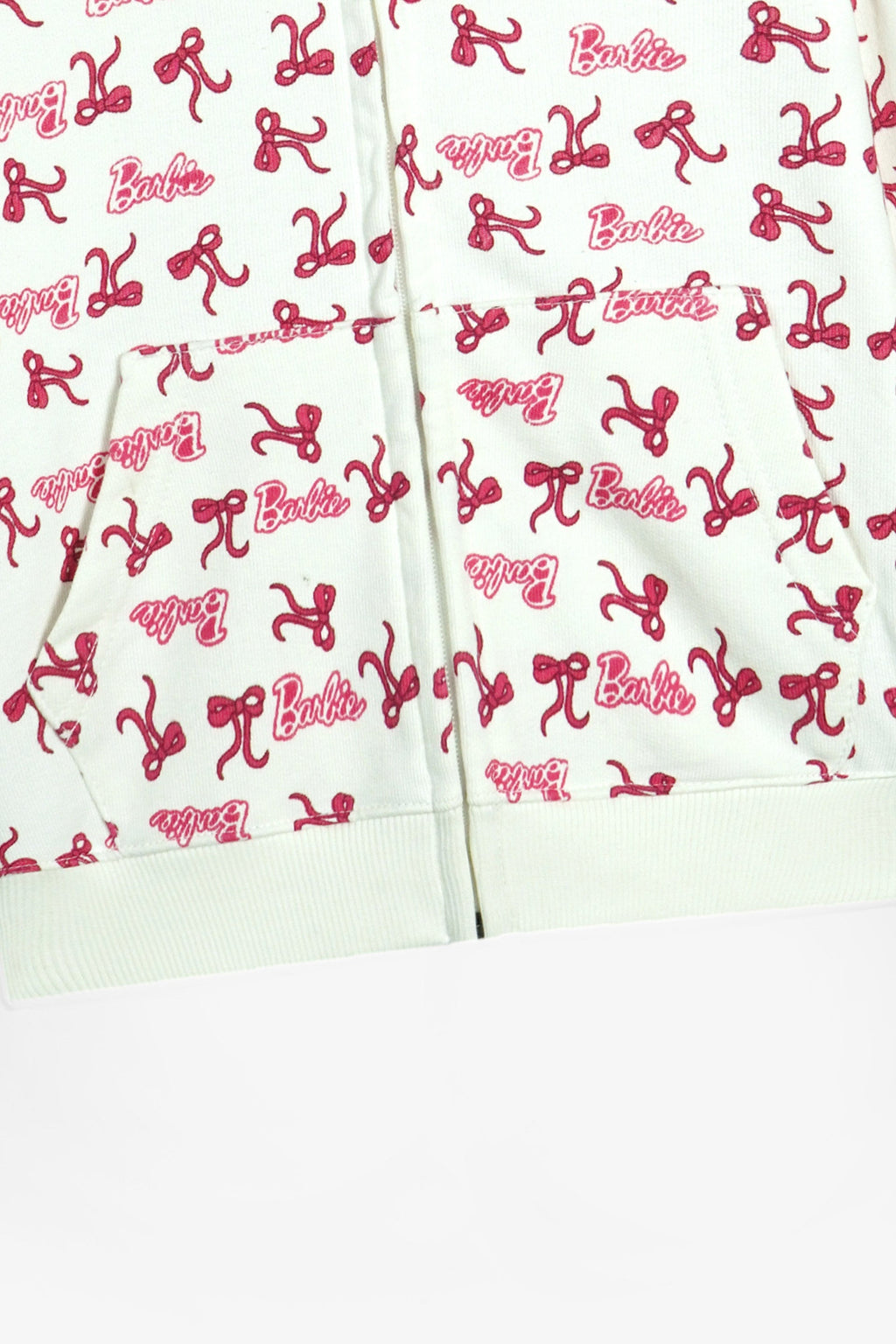 Barbie Print 100% Zip-Up Cotton Terry Hoodie – Heavy GSM