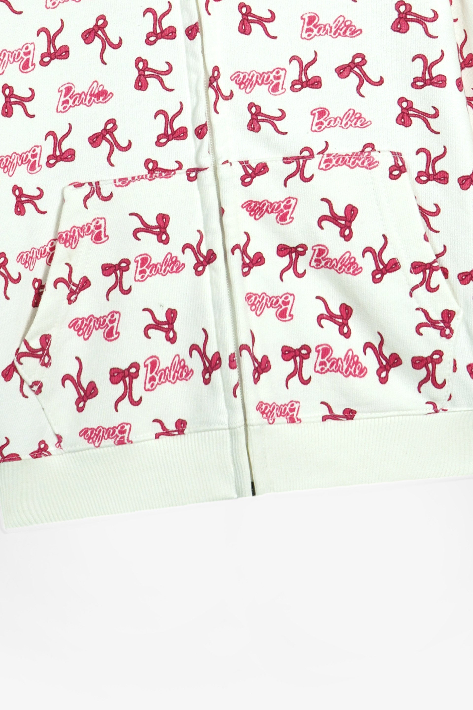 Barbie Print 100% Zip-Up Cotton Terry Hoodie – Heavy GSM