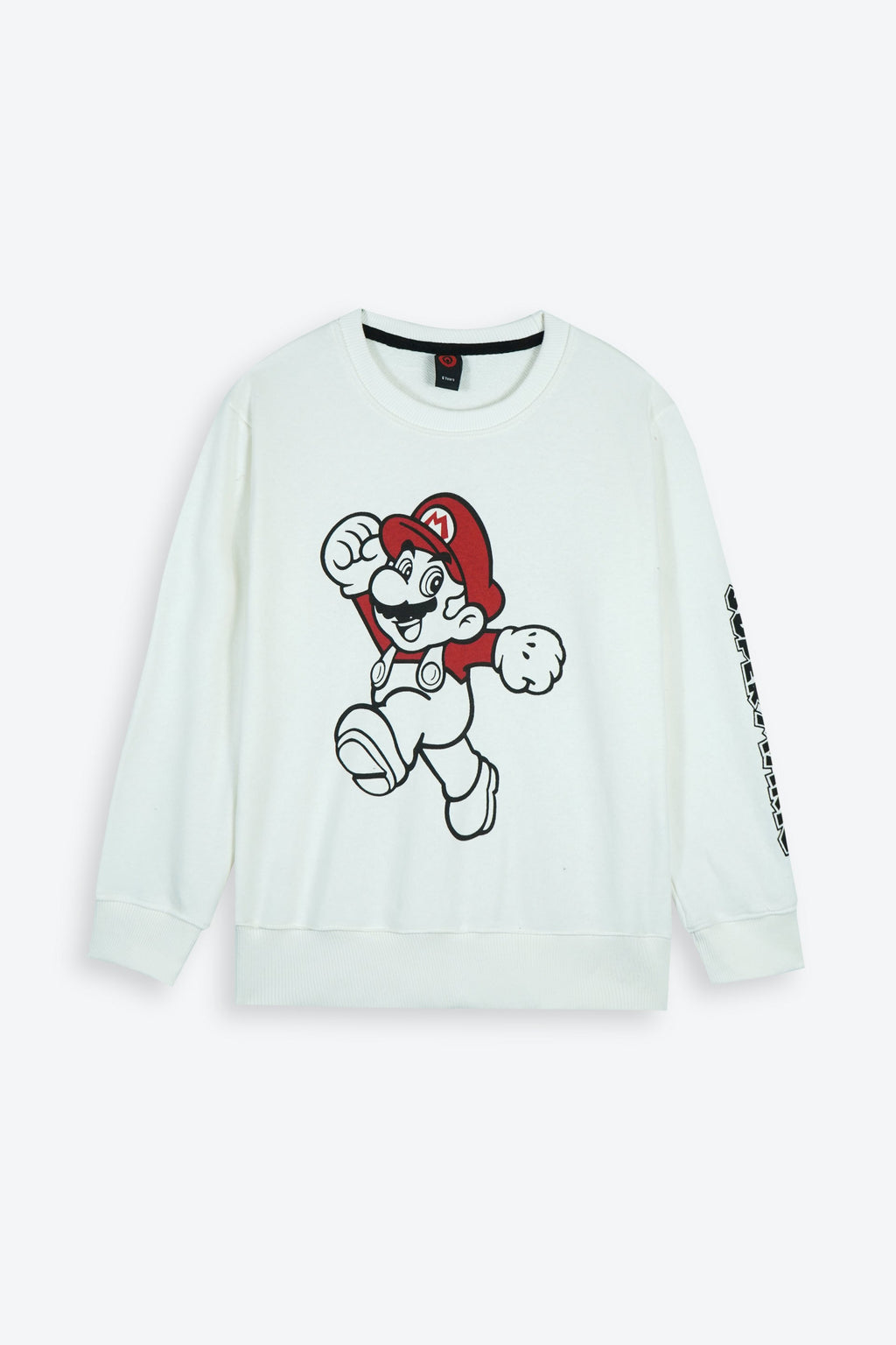 Super Mario Kids Tracksuit – White | 100% Cotton Terry