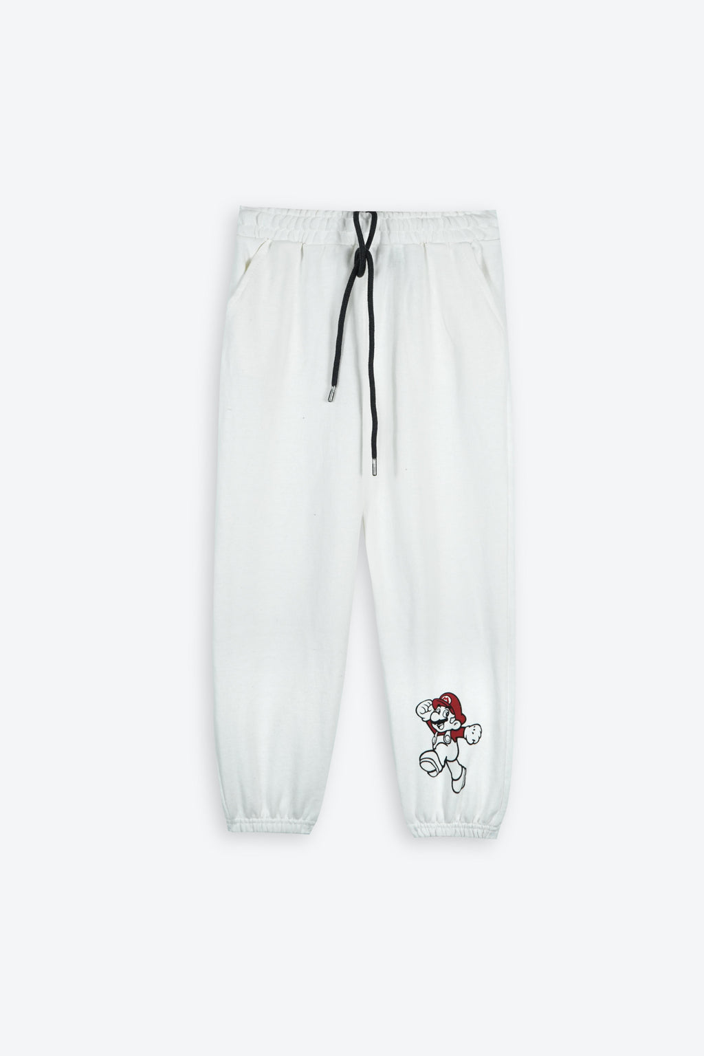 Super Mario Kids Tracksuit – White | 100% Cotton Terry