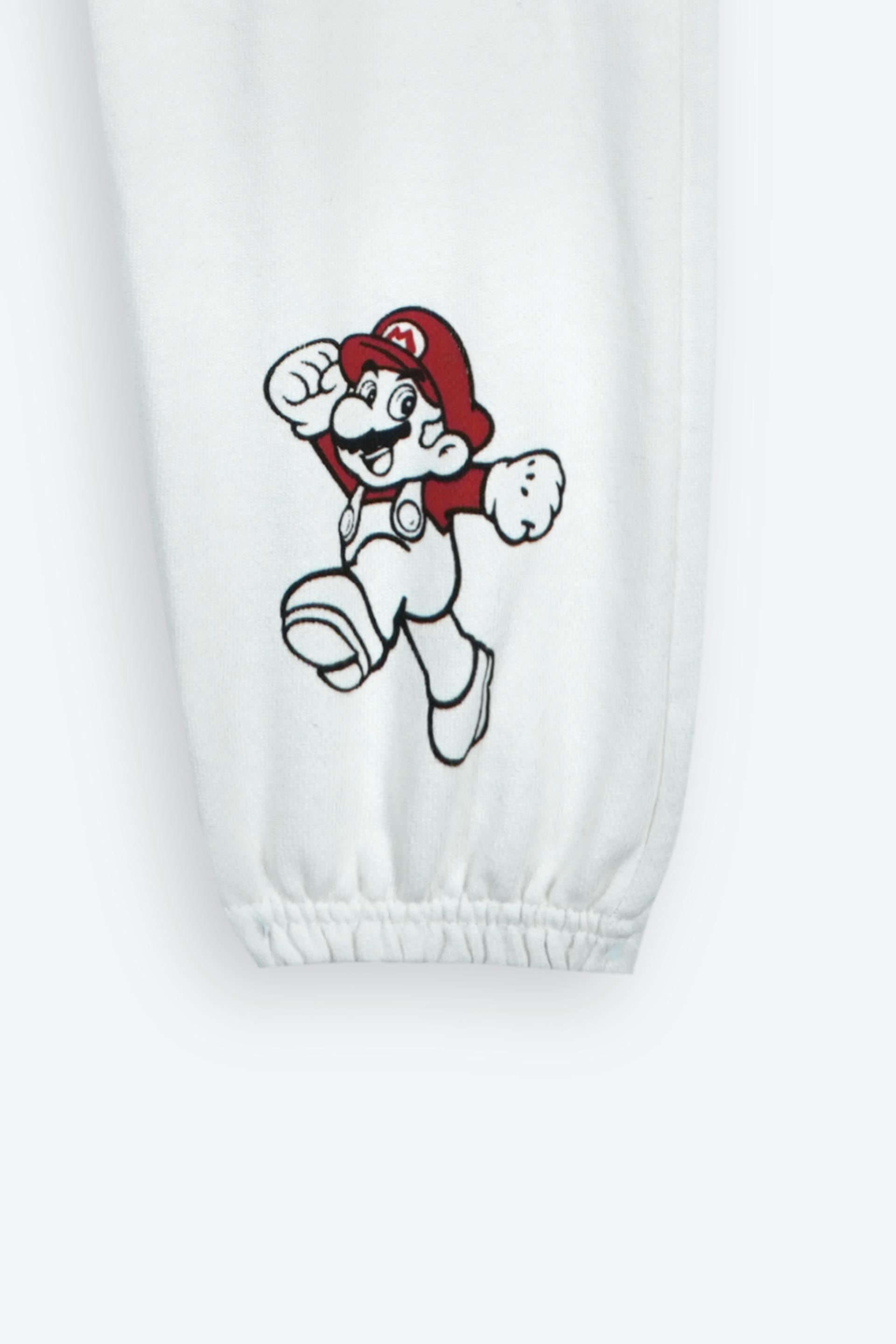 Super Mario Kids Tracksuit – White | 100% Cotton Terry