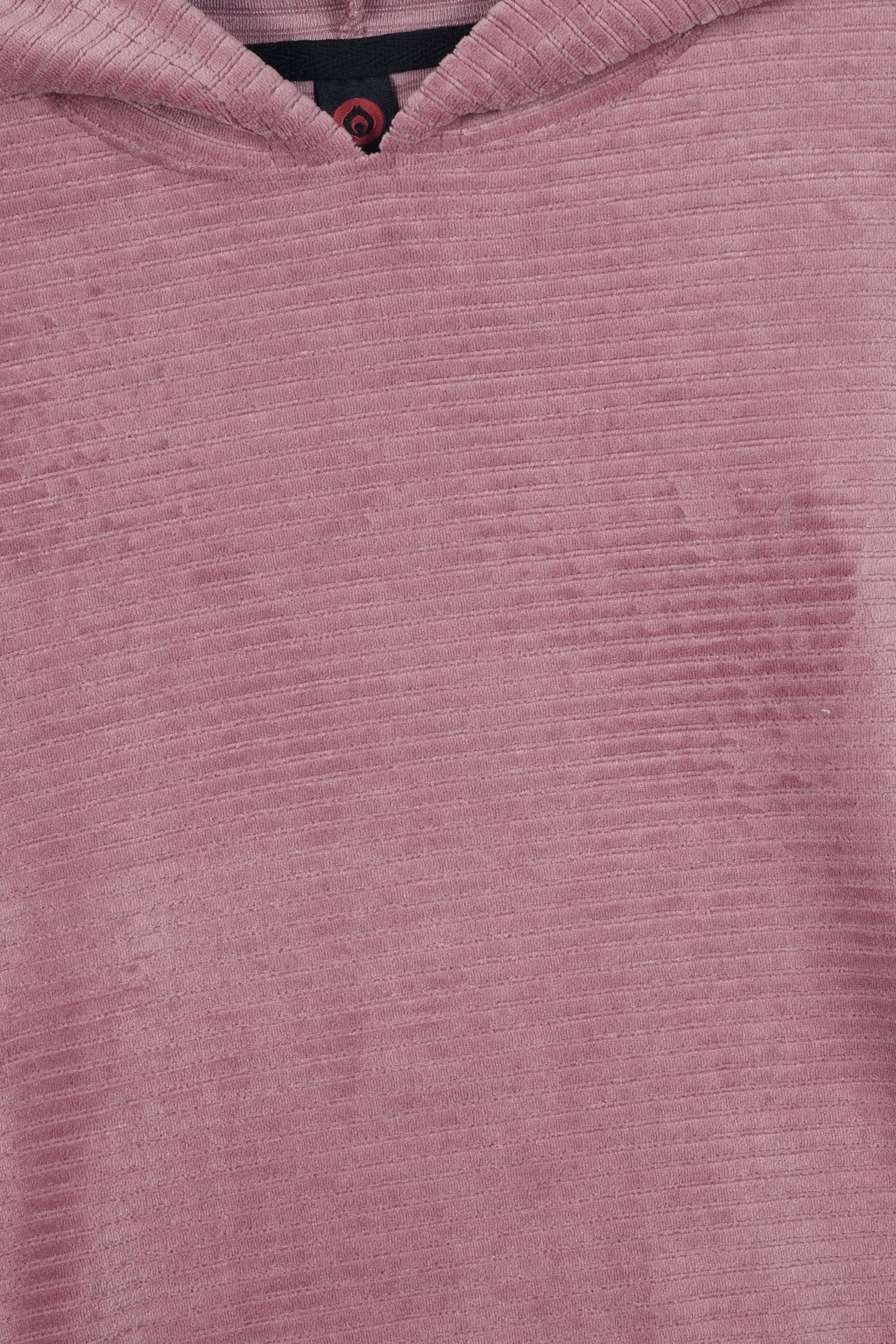 Kids Dusty Rose Velvet Hoodie – Soft & Cozy Winter Wear