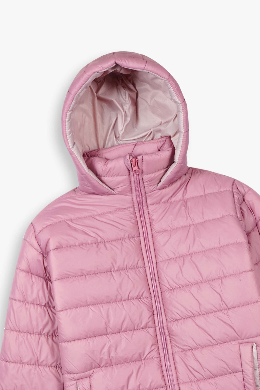 Girls Pink Puffer Jacket | Lightweight Hooded Winter Coat | Warm & Cozy Outerwear