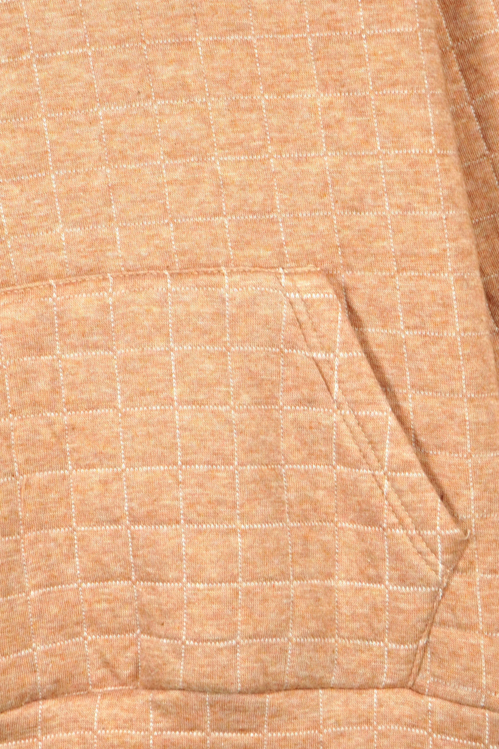 Unisex Kids Quilted Hoodie – Camel Brown