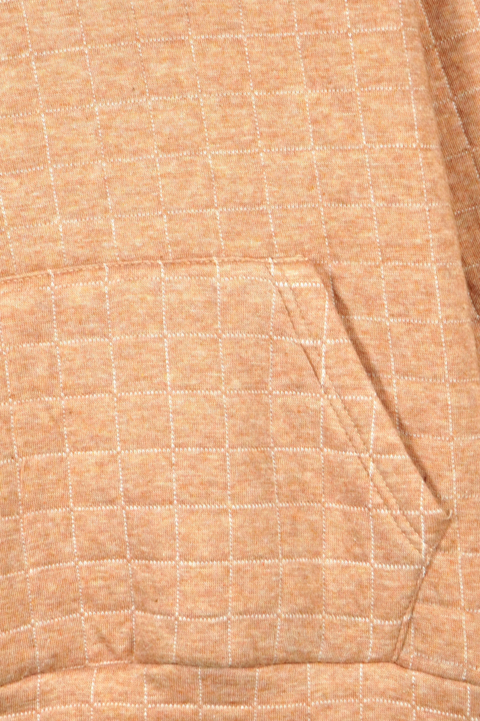 Unisex Kids Quilted Hoodie – Camel Brown