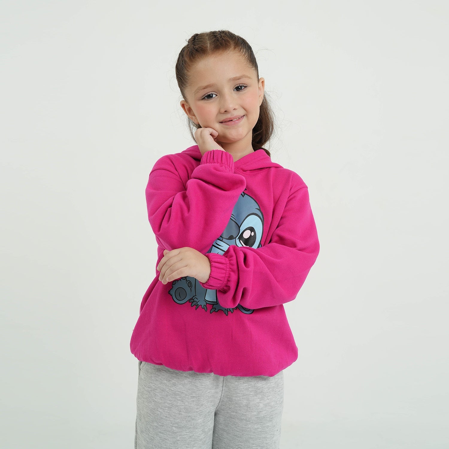 Stitch Printed Kids Fleece Suit | 100% Cotton Fleece Winter Outfit
