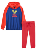 Kids Soft Cotton Mickey Embriodery Fleece Tracksuit