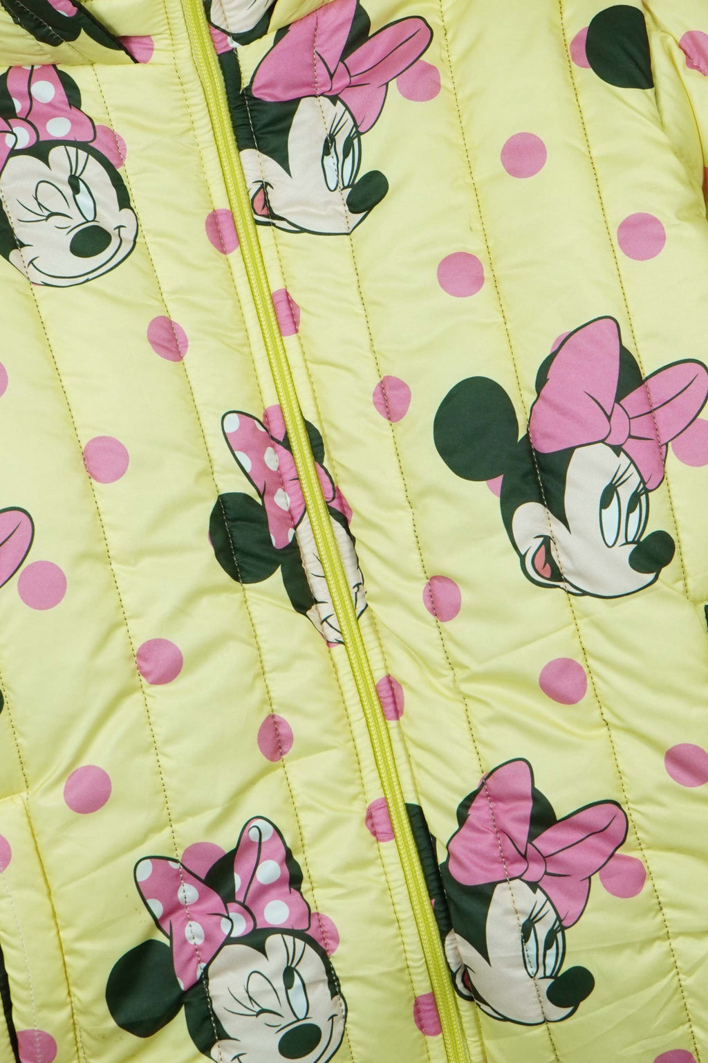 Minnie Mouse Kids Puffer Jacket | Girls Hooded Winter Coat | Warm & Lightweight Outerwear
