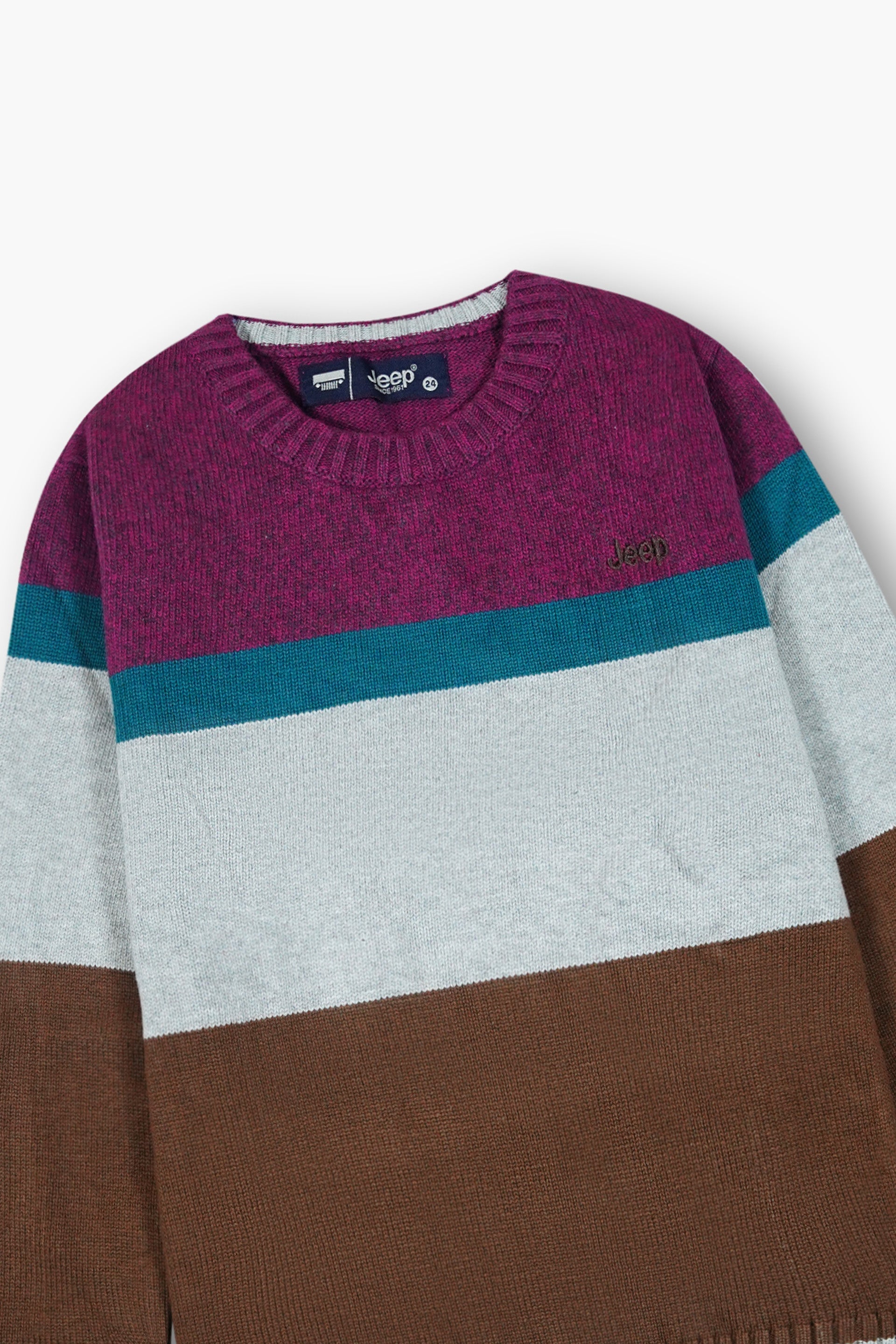Jeep Multicolor Cotton Sweater – 100% Cotton | Warm & Stylish Winter Wear for Kids