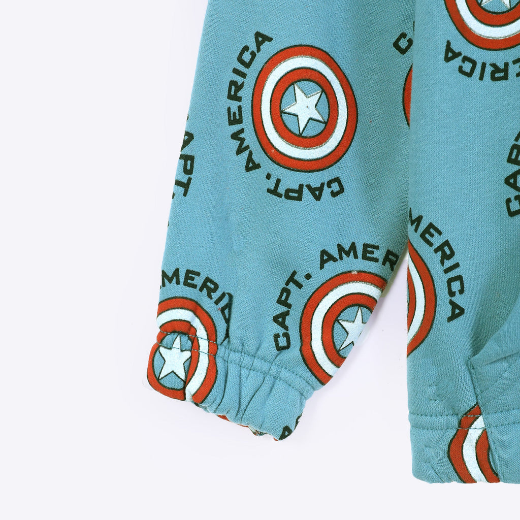 Kids Soft Cotton All-Over Printed Fleece Suit