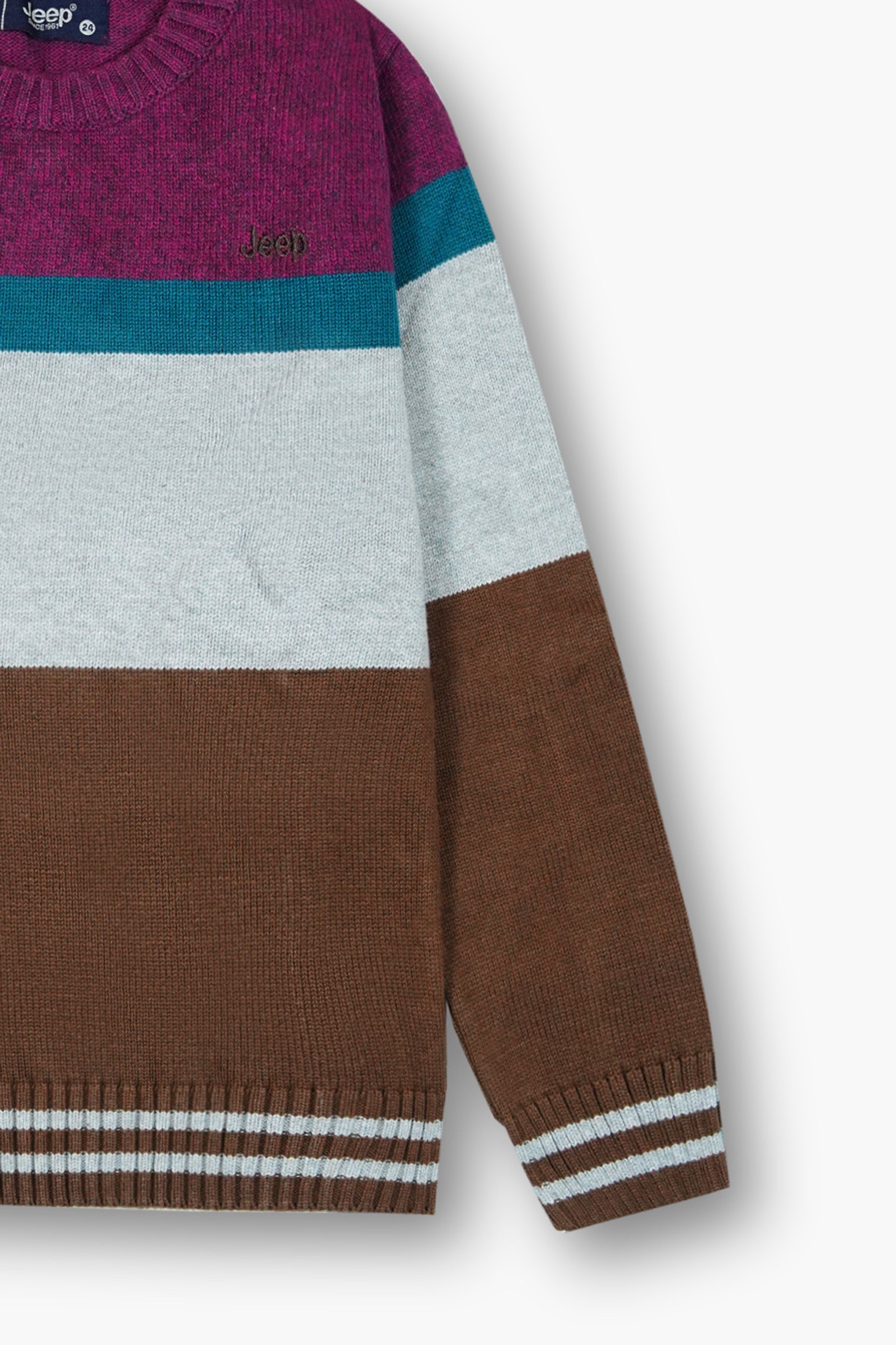 Jeep Multicolor Cotton Sweater – 100% Cotton | Warm & Stylish Winter Wear for Kids